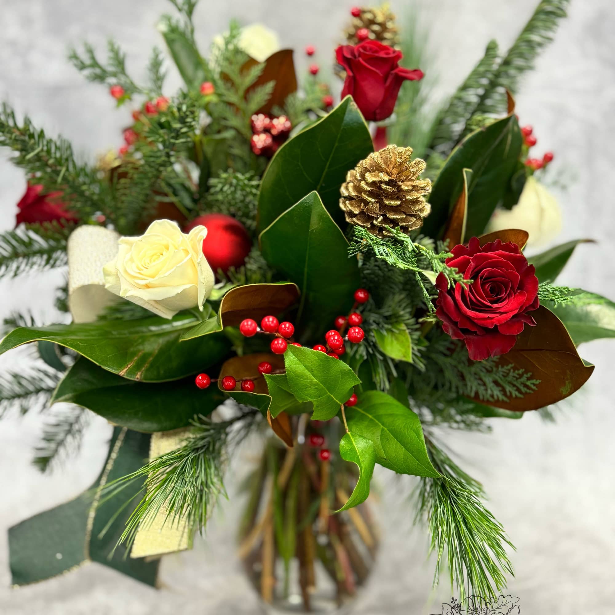 Bring home the timeless beauty of the season with Evergreen, a stately