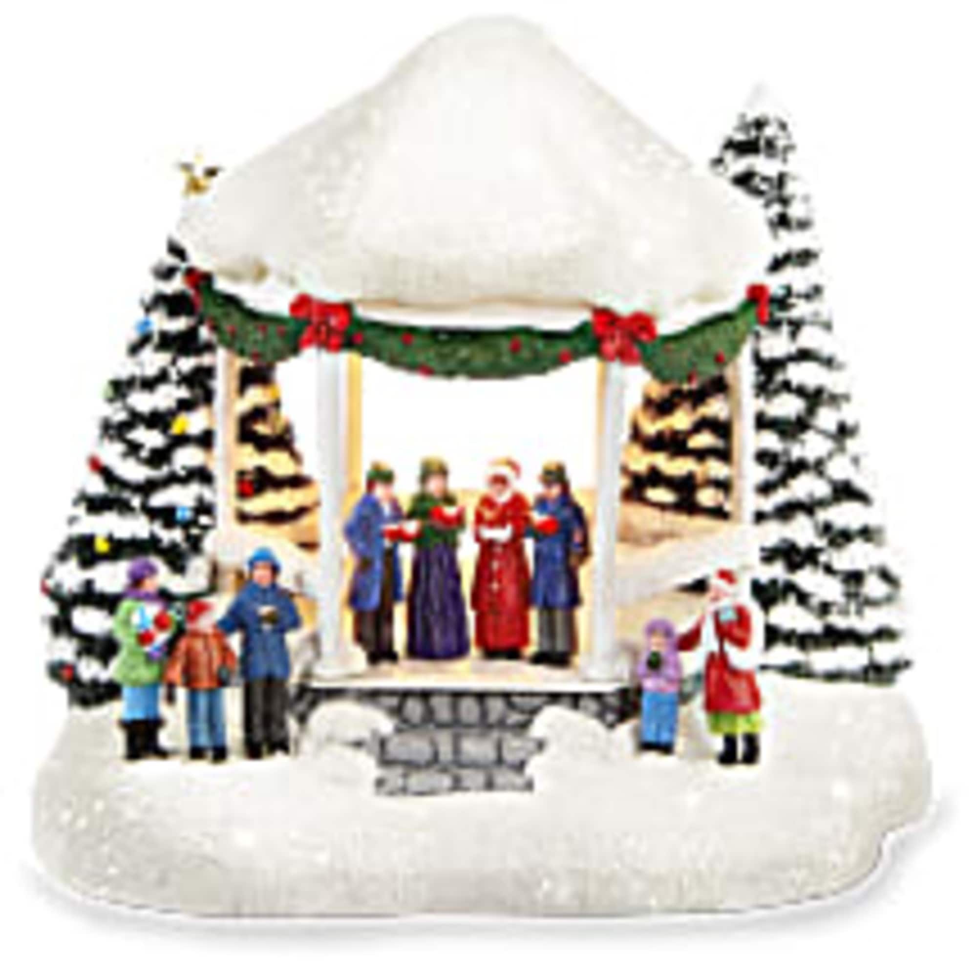 Here's something to sing about! This charming, hand-painted Thomas Kinkade collectible is