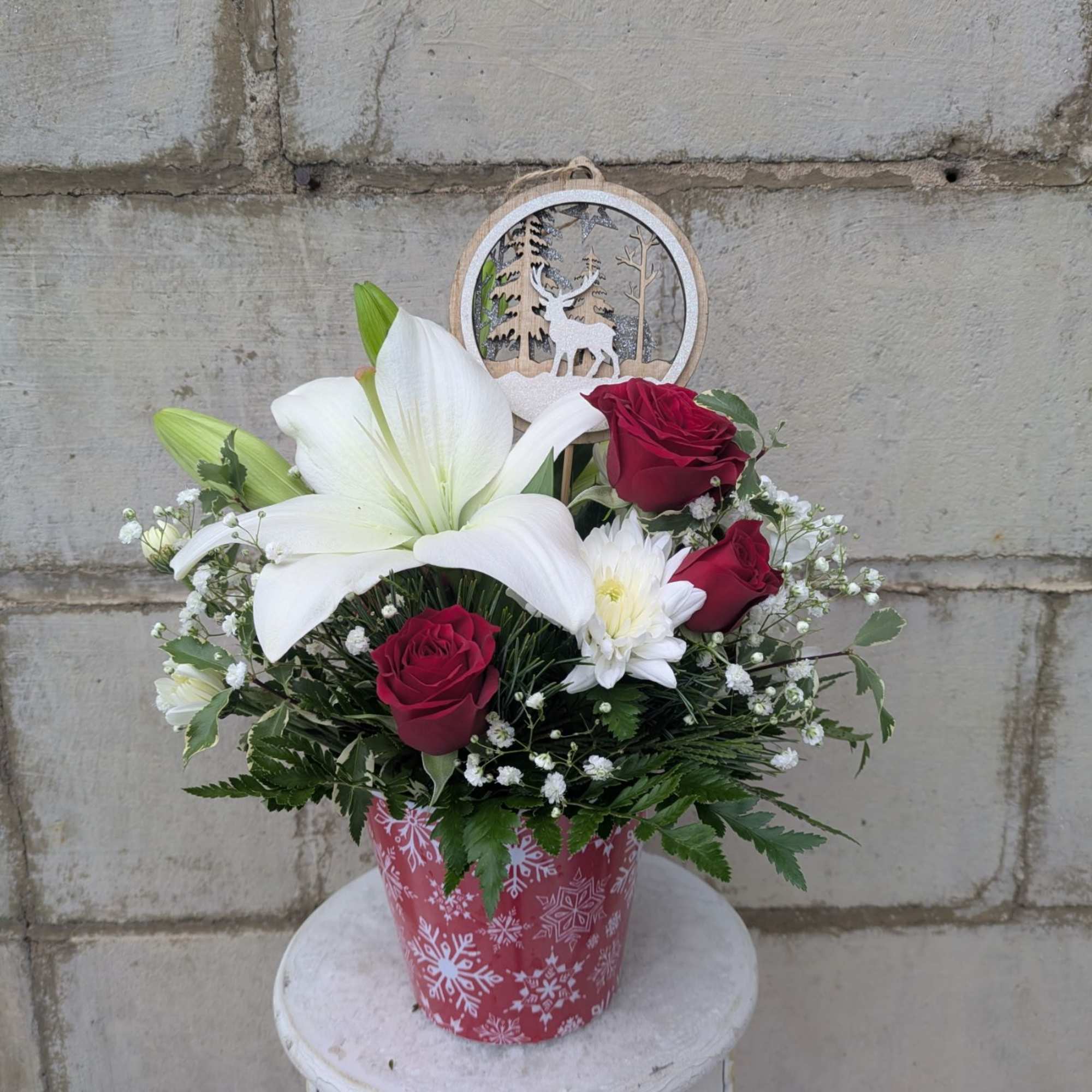 Bring the peaceful magic of winter indoors with Snowflake Serenade, a graceful