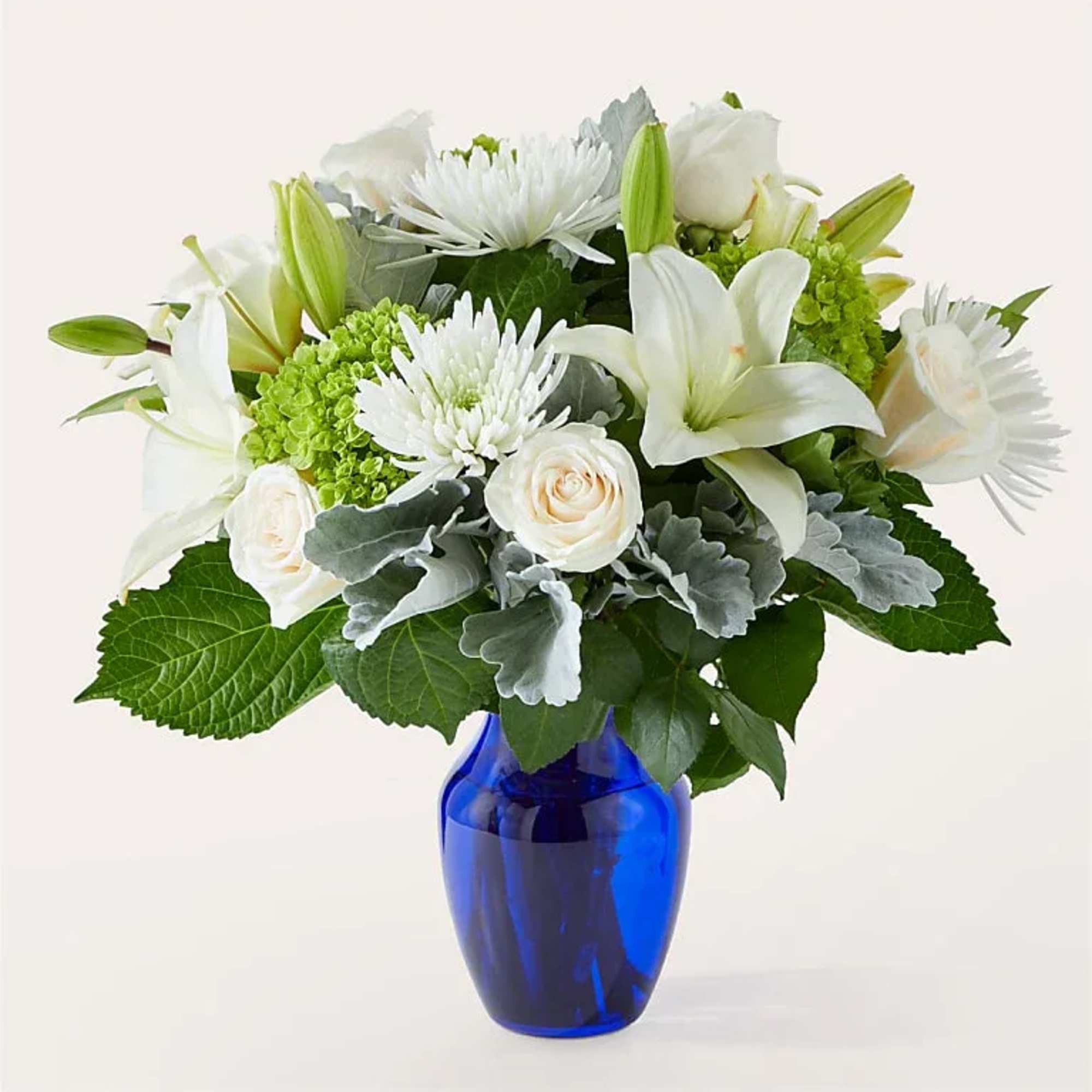 Our Snowy Dreams Bouquet is a stunning and elegant floral arrangement that