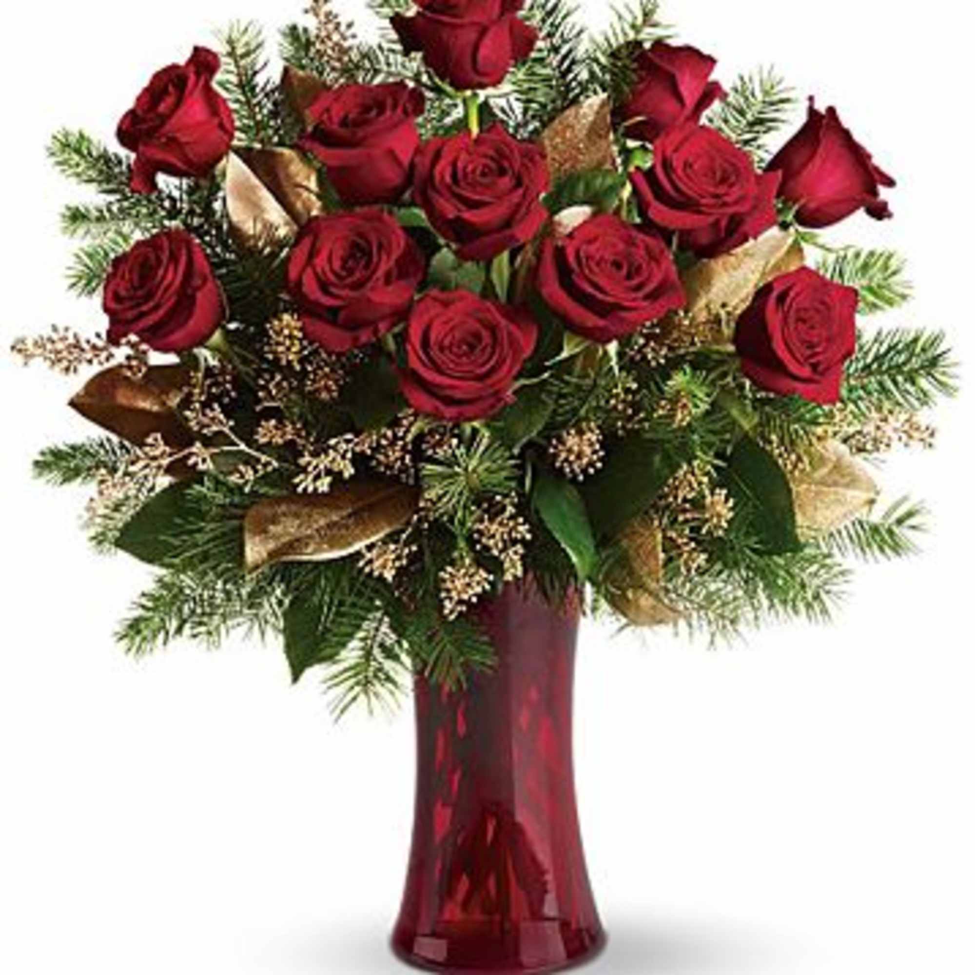 The season of Love in roses, one dozen (pictured). Also available in