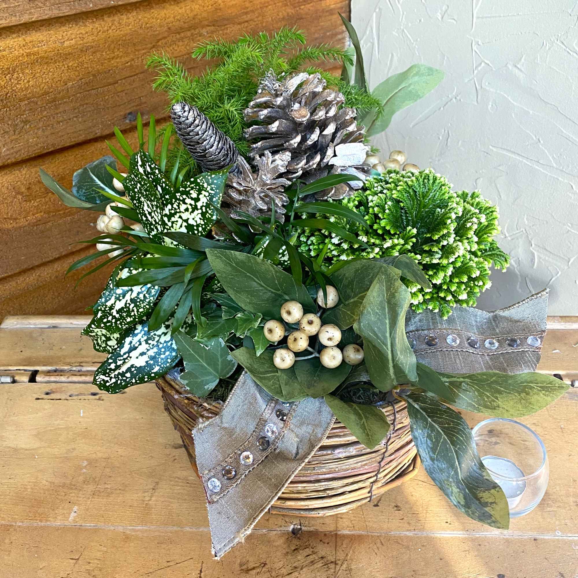 A fresh fragrant variety of flowering and green plants are featured in