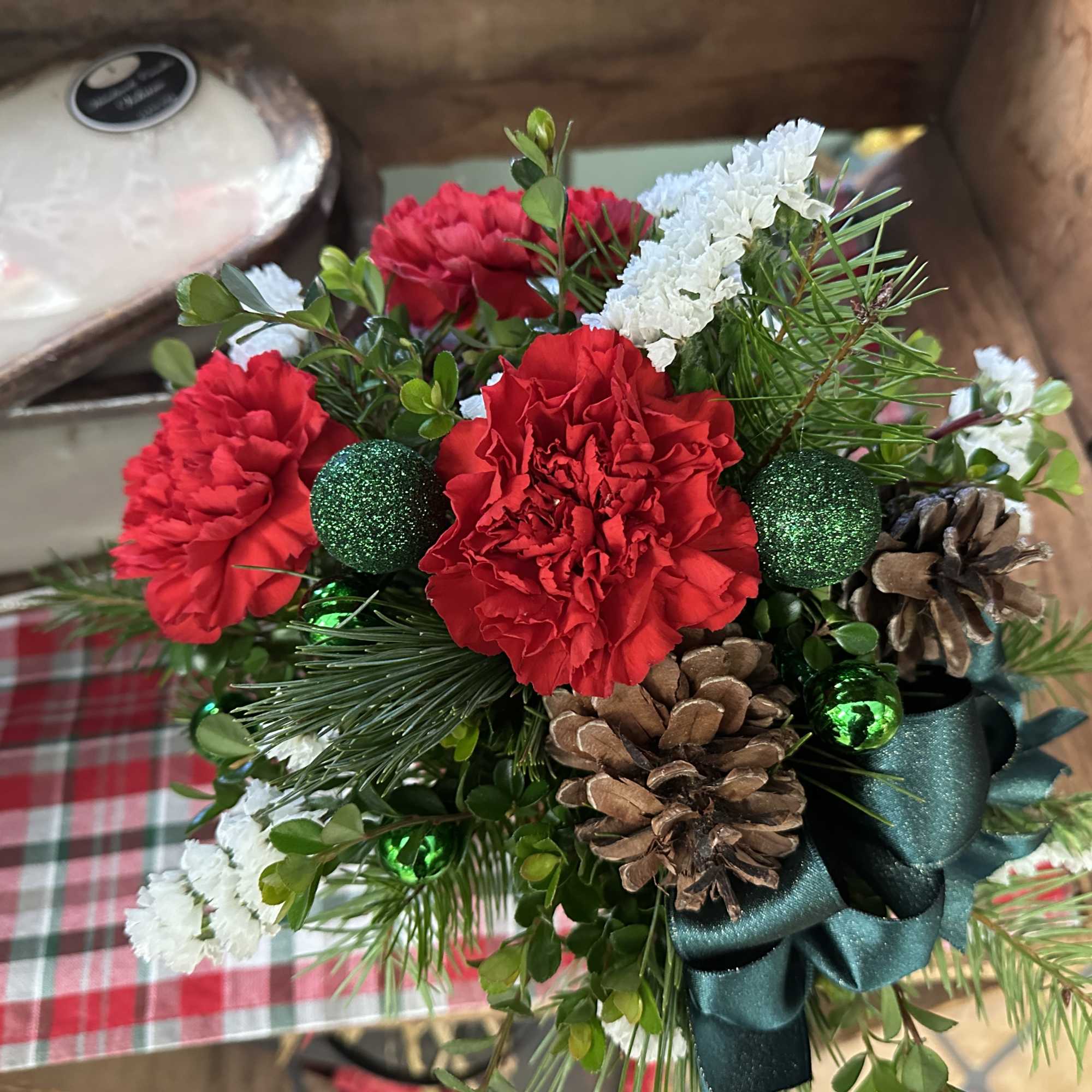 Add a little pep to their holiday with this cute peppermint vase