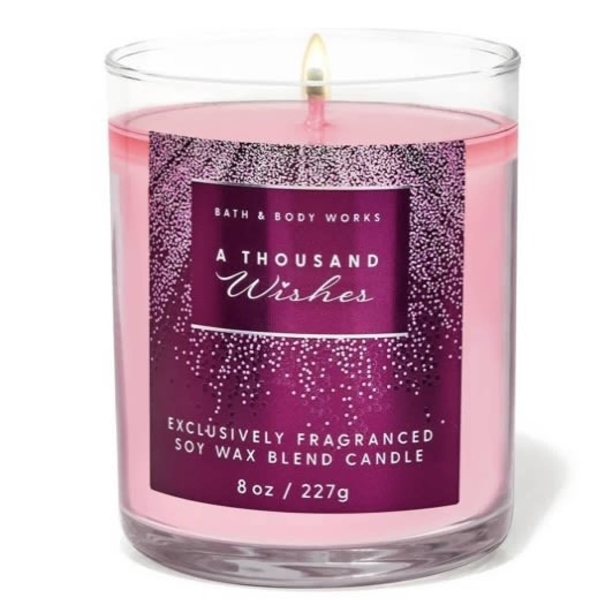 snow man with bed bath &amp; beyond candle thousand wishes 8oz