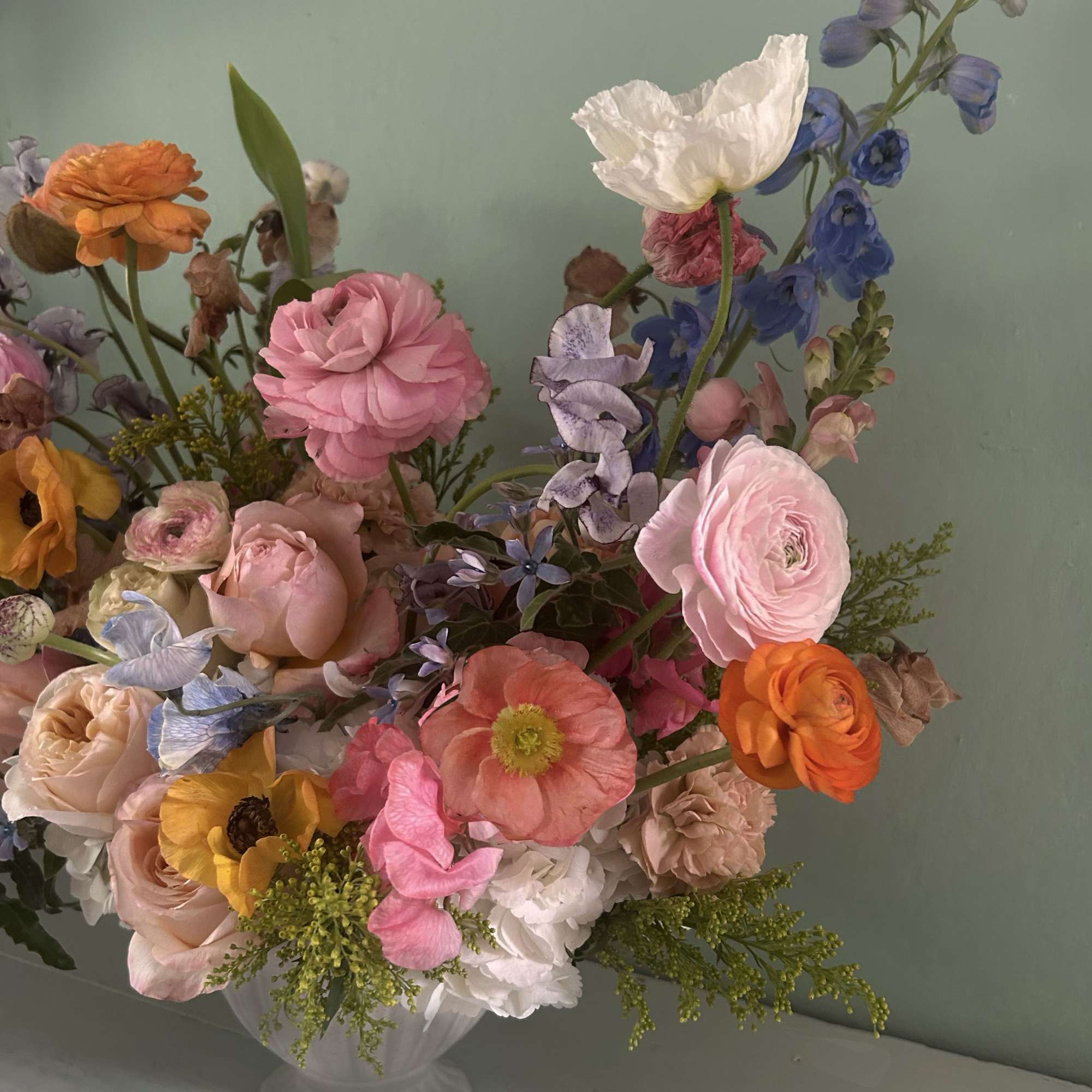 A timeless, classic floral arrangement inspired by the Dutch Flower paintings. Elegance