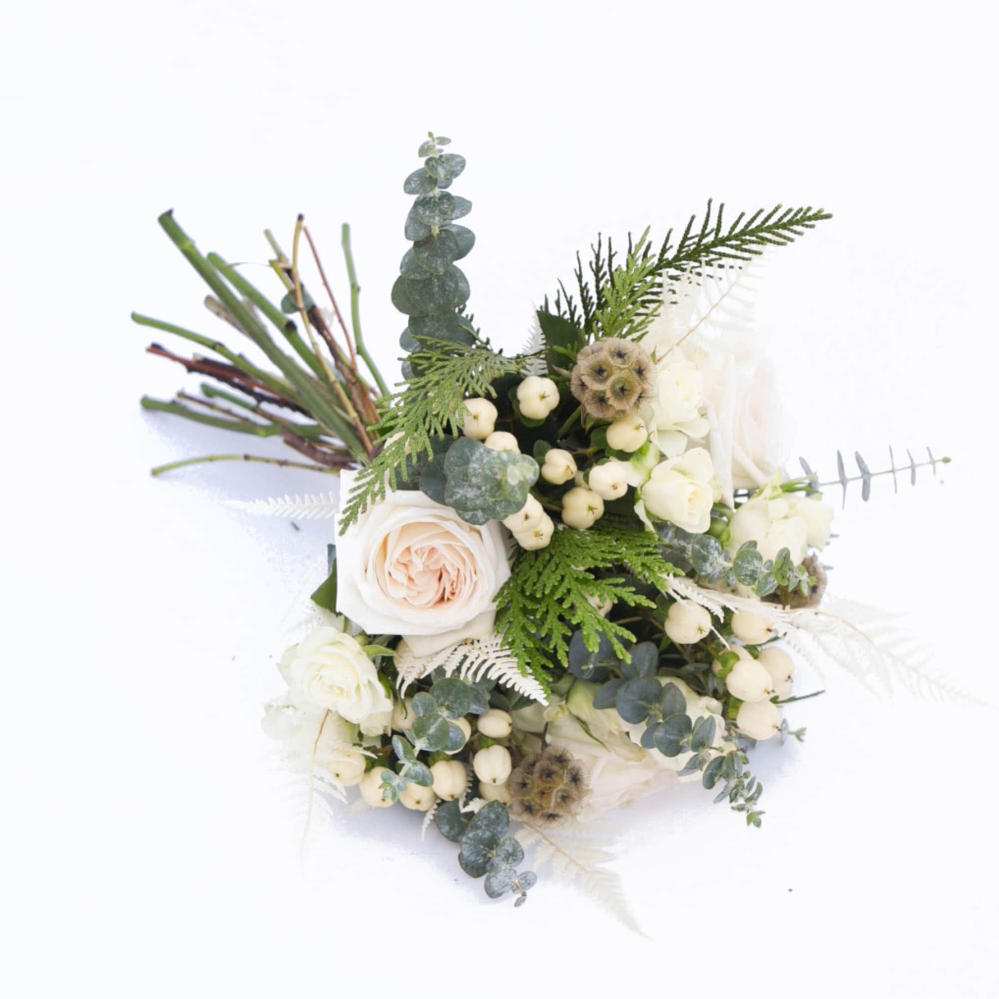 Like a song drifting through the snow-- this style features soft white