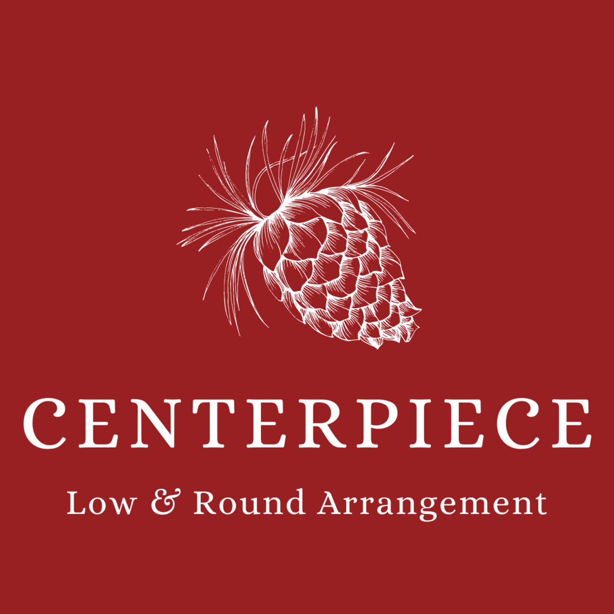 Christmas colors with seasonal flowers, evergreens and holiday accents.