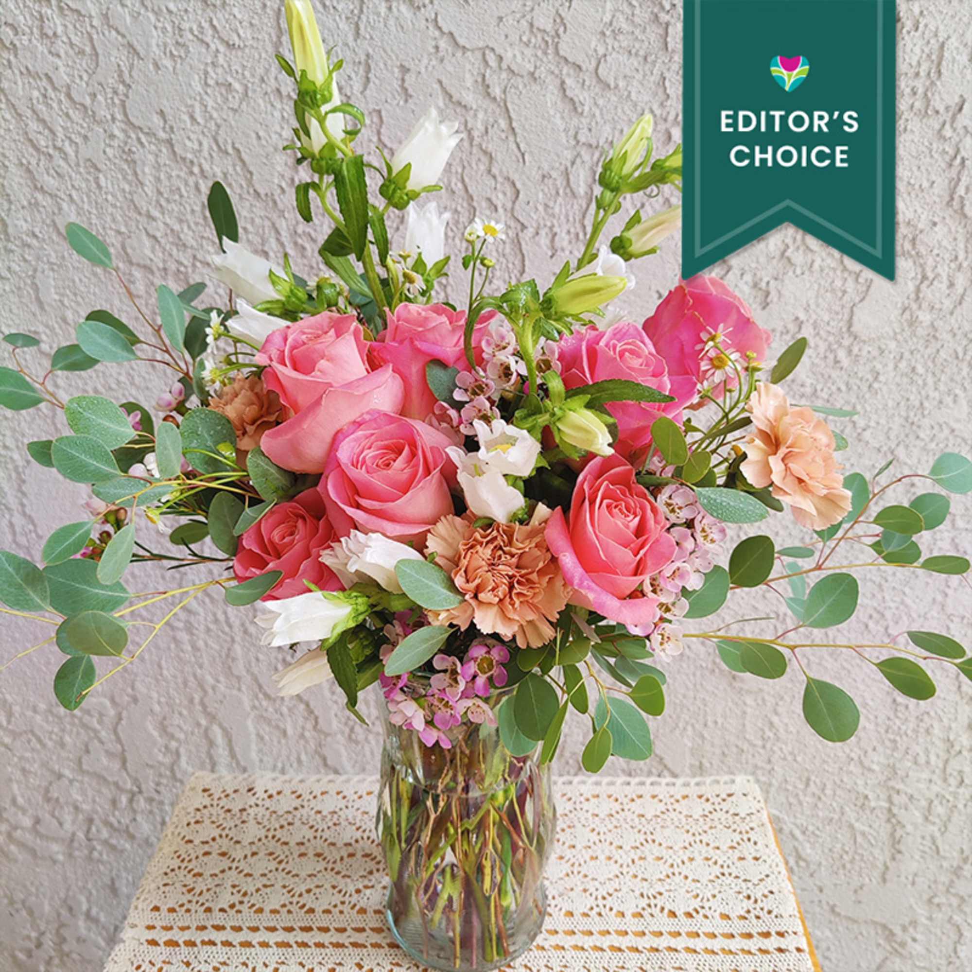 Designer&#039;s choice . Beautiful Floral arrangement  created with premium flowers 