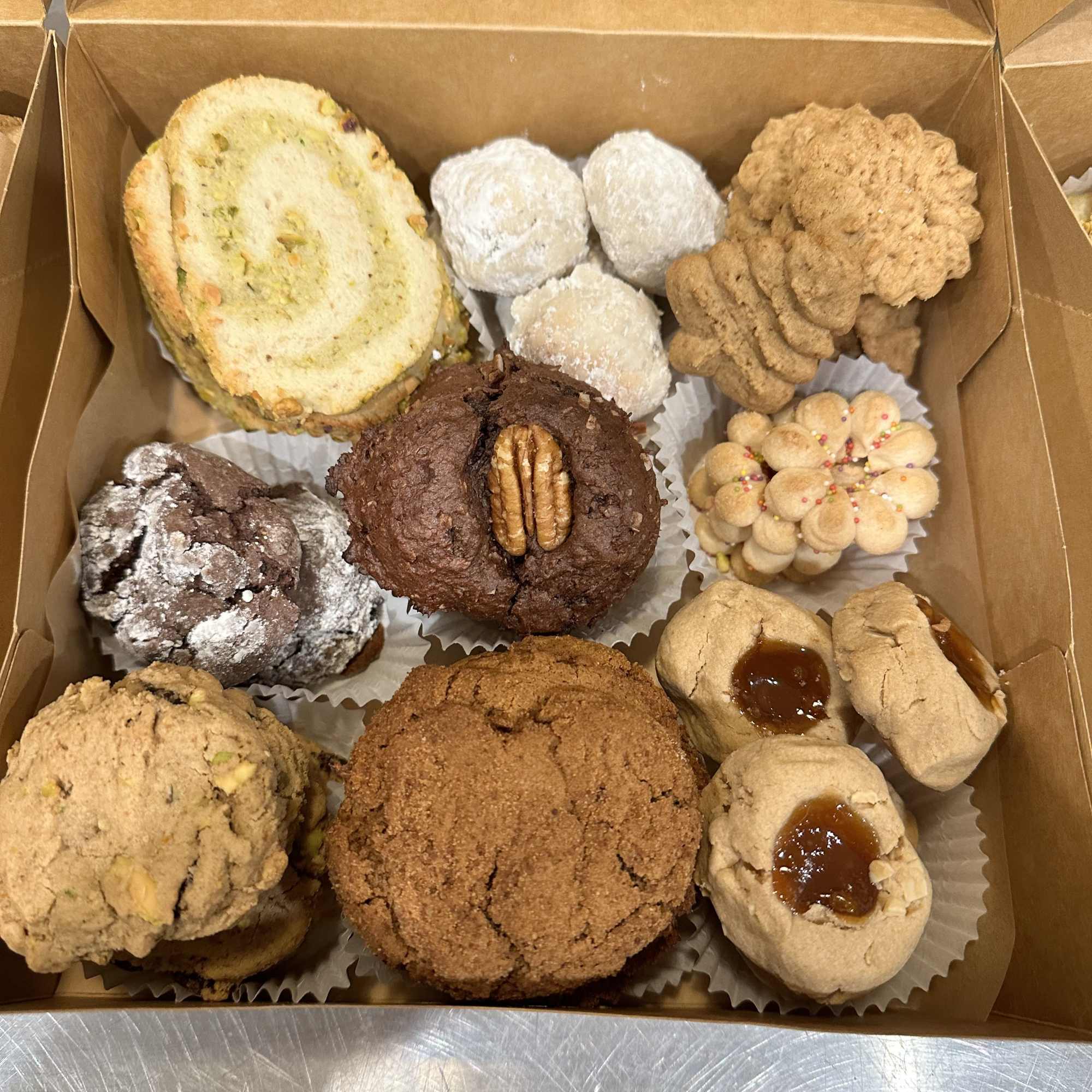 A Cookie Exchange Assortment of Gluten Free and Vegan Holiday Cookies made