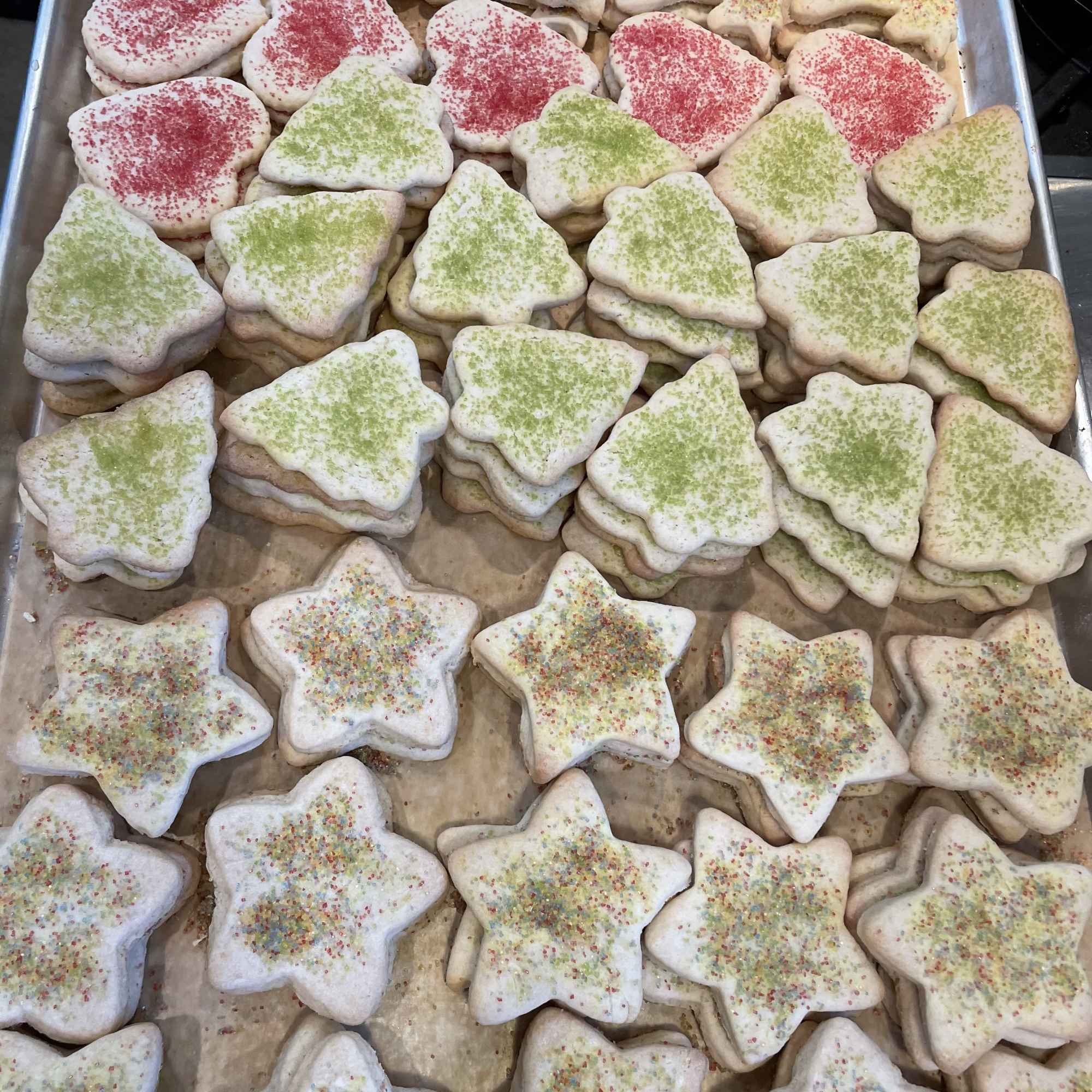 A Cookie Exchange Assortment of Gluten Free and Vegan Holiday Cookies made