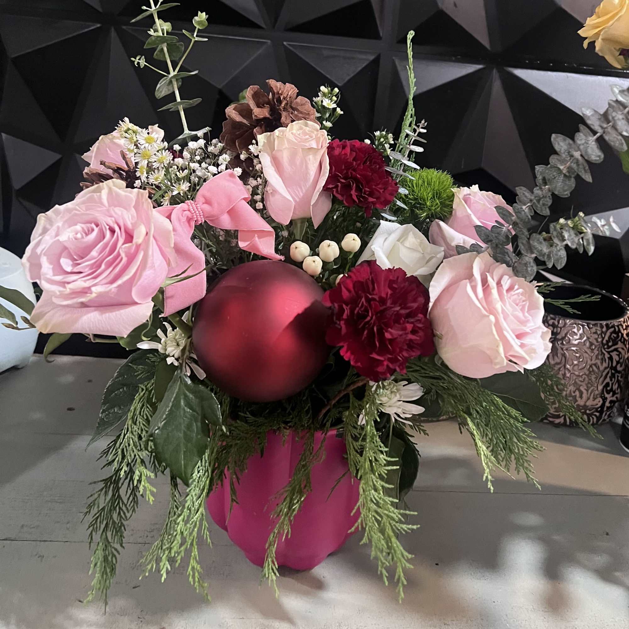 Eucalyptus-infused pink hues are an ideal choice for conveying the spirit of