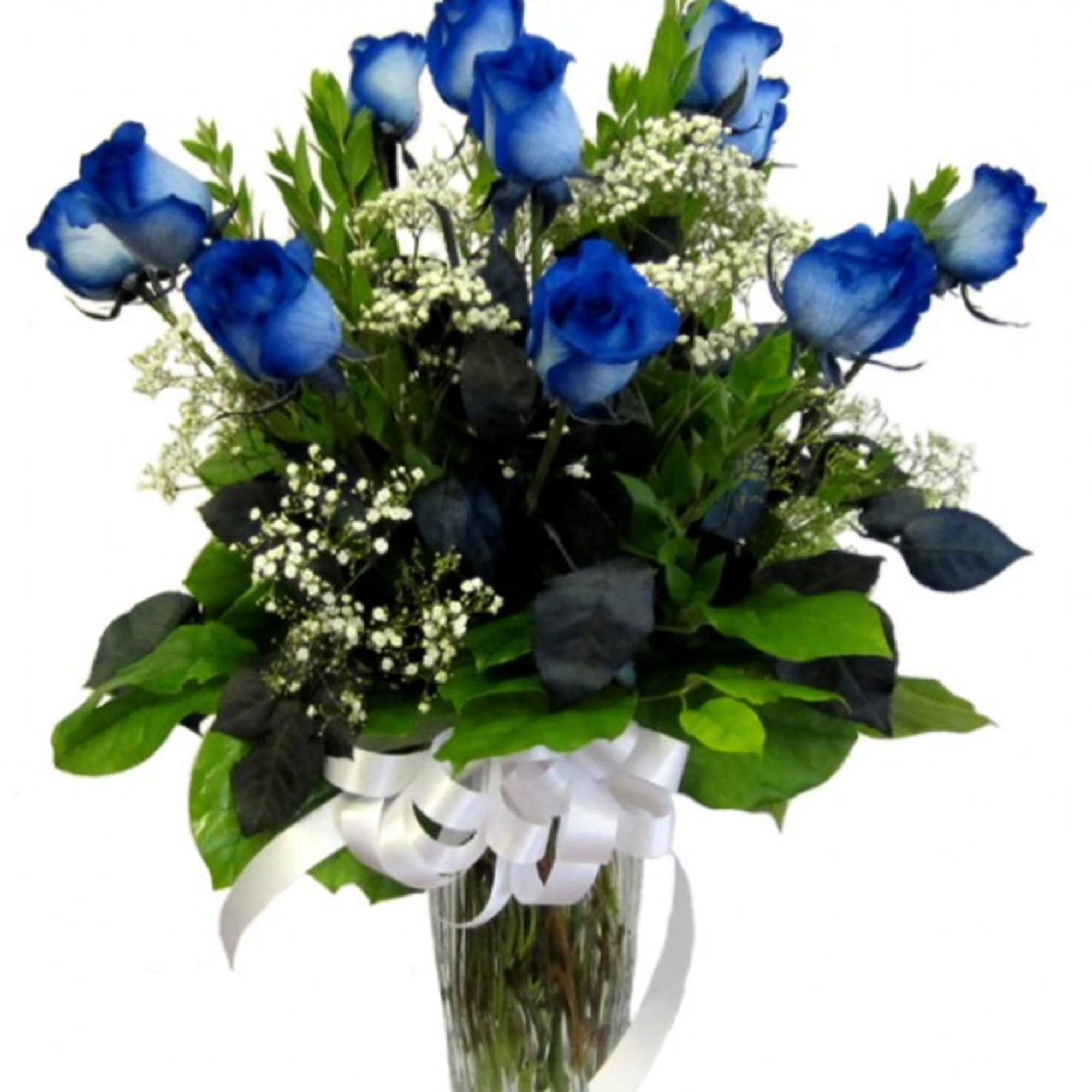 These long stem dyed Blue Roses are so popular we cannot seem