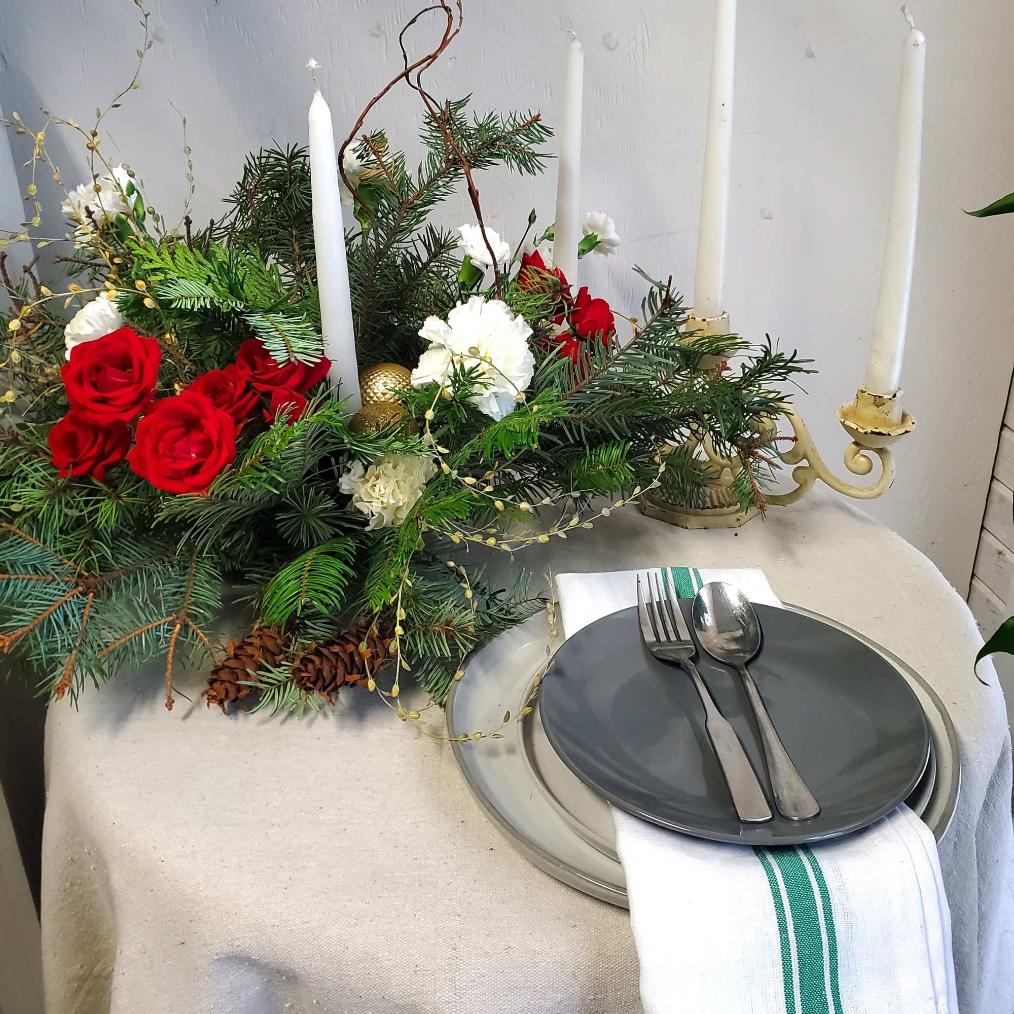 We are a custom design studio florist in a small town. Every