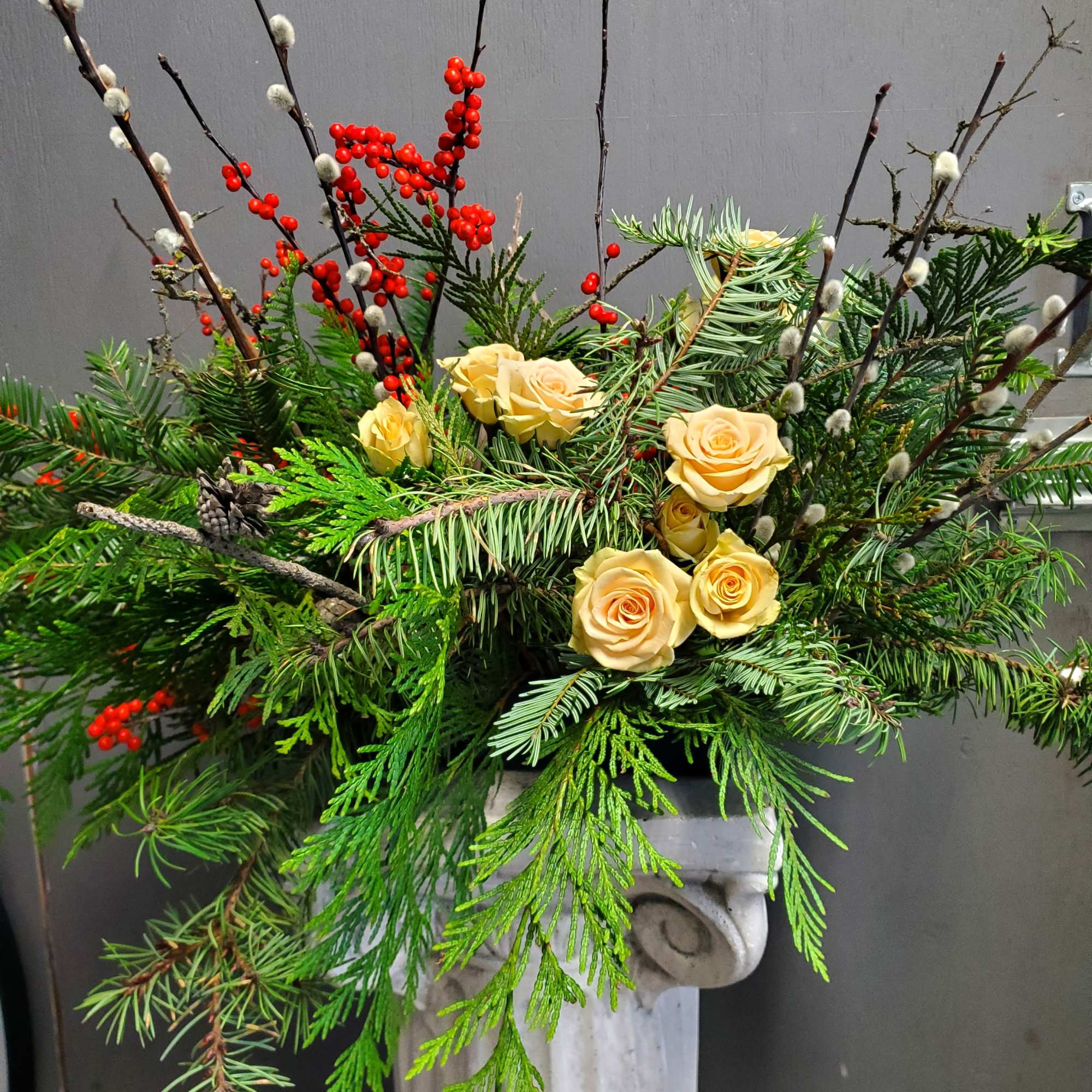 We are a custom design studio florist in a small town. Every