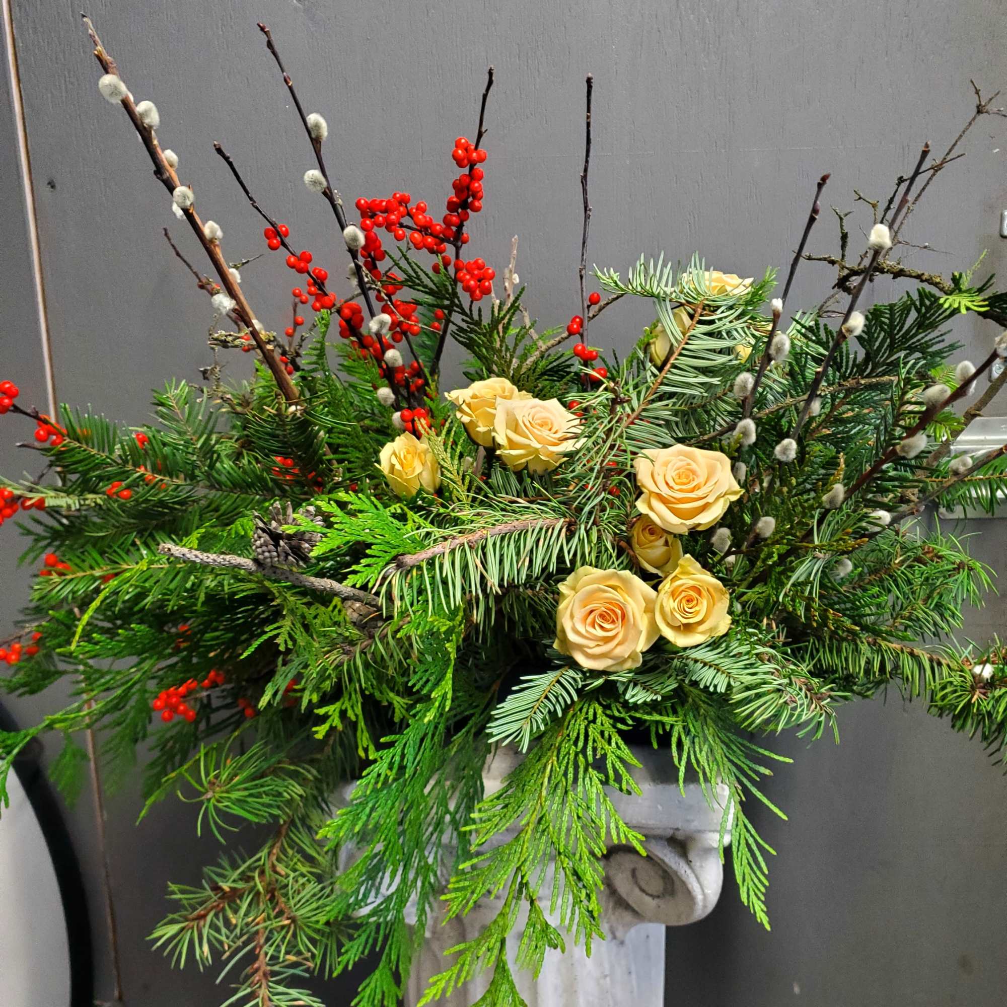 We are a custom design studio florist in a small town. Every