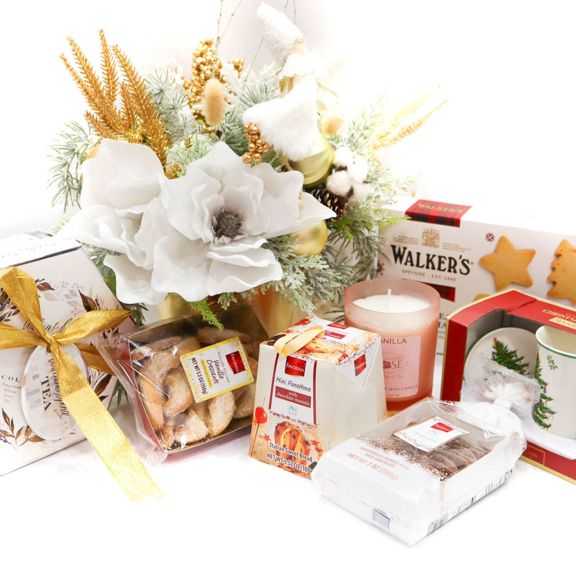 This perfect gift basket keeps the tea lover in your life warm