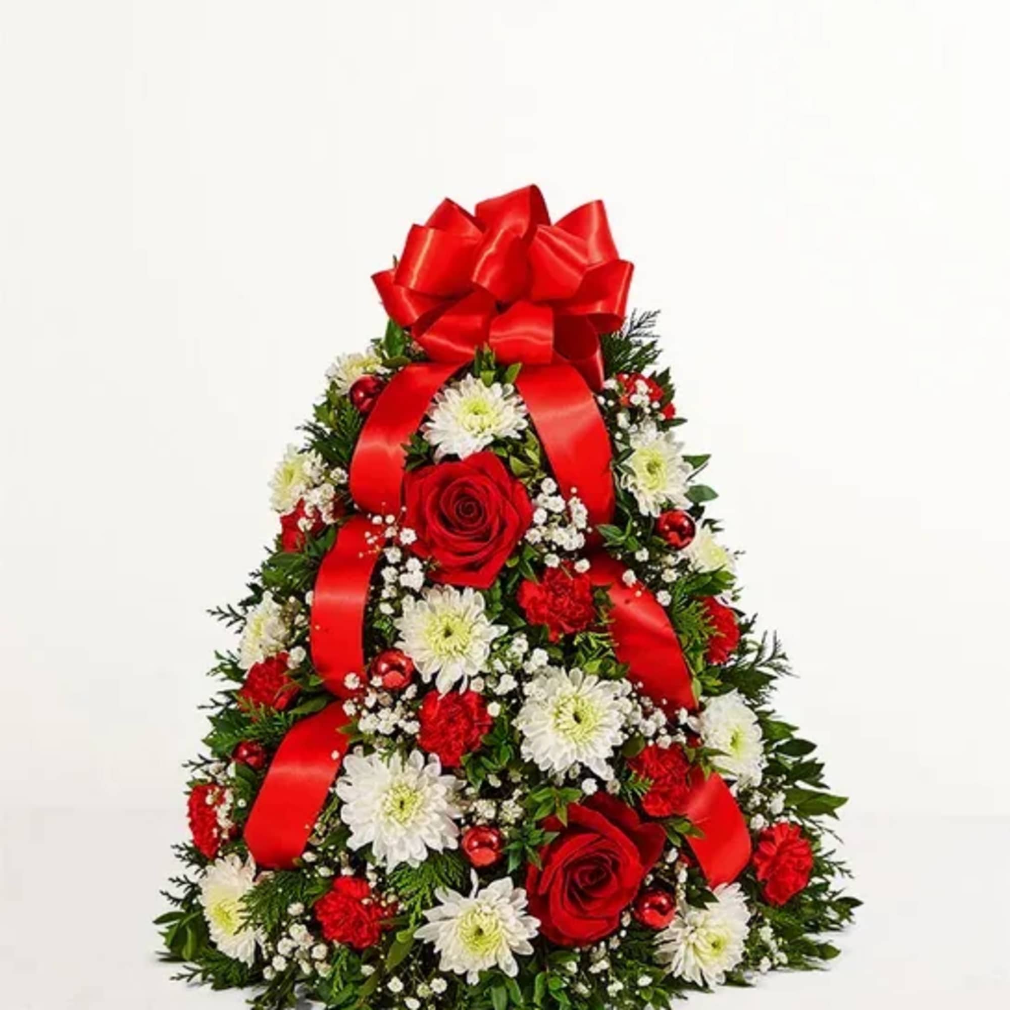 About Holiday Flower Tree&reg;
Our flower tree arrangement is popular for its festive