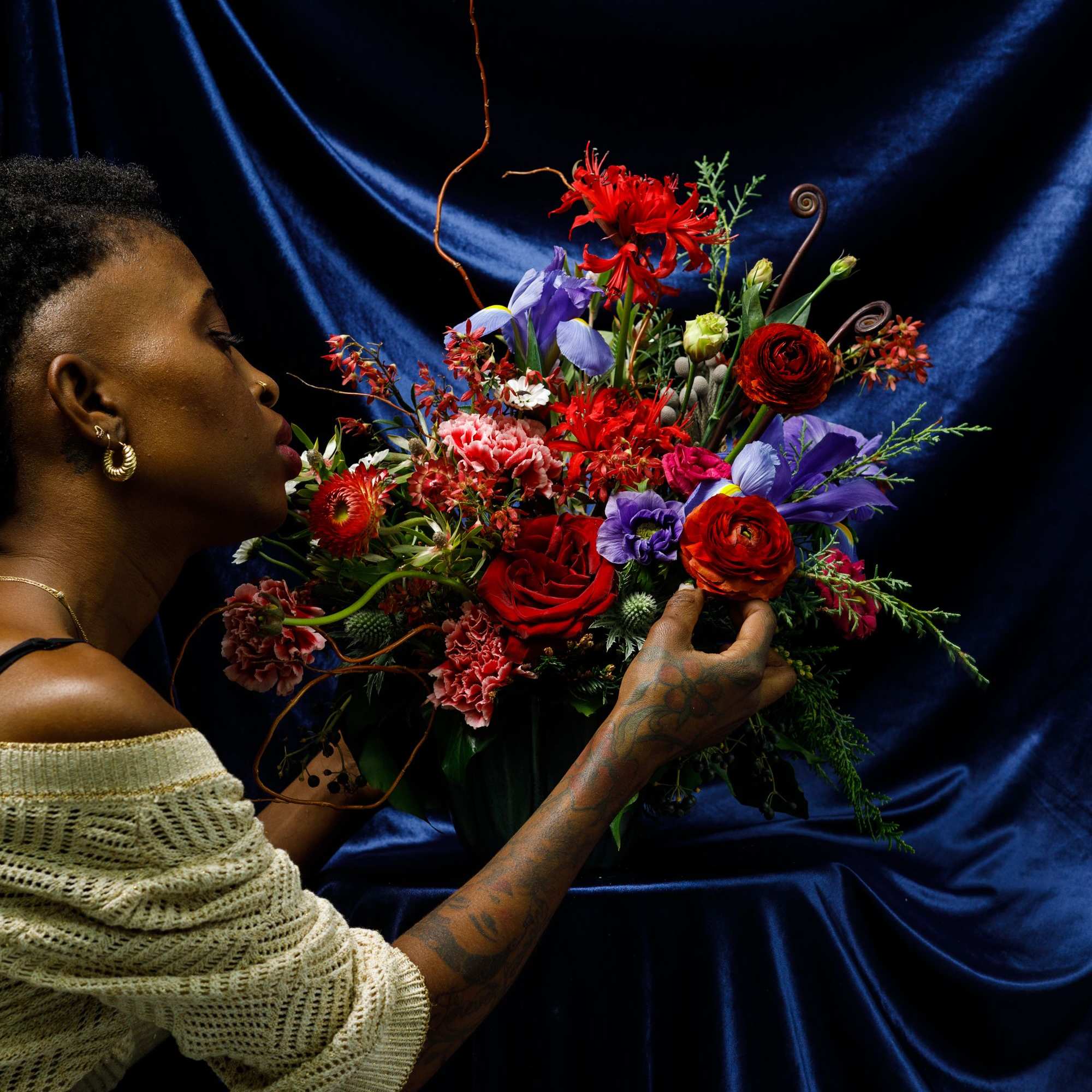 &ldquo;The Halsey&rdquo; is our medium, low &amp; lush, floral arrangement created in