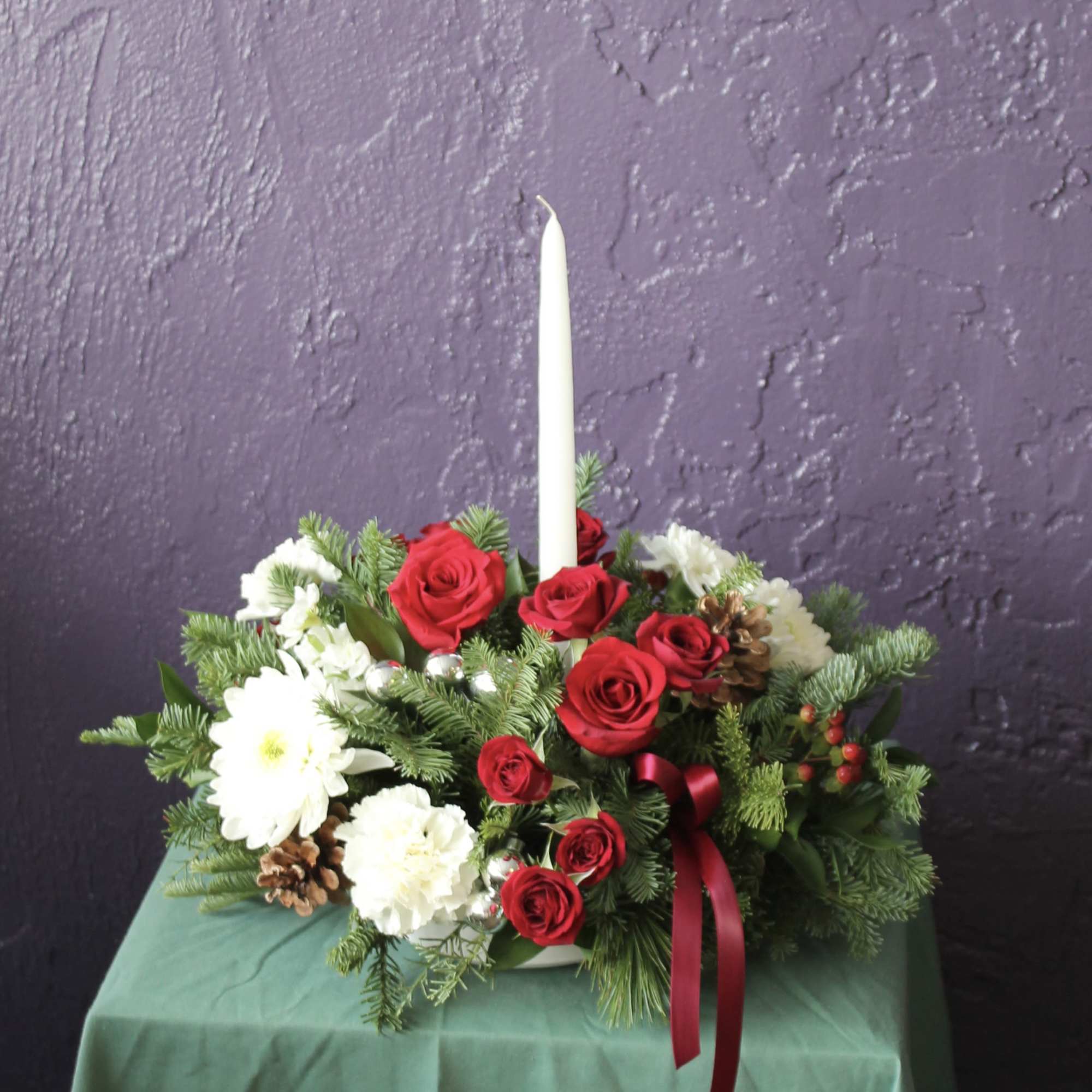 Christmas Spirit celebrates the season with rich textures and timeless elegance. Fresh