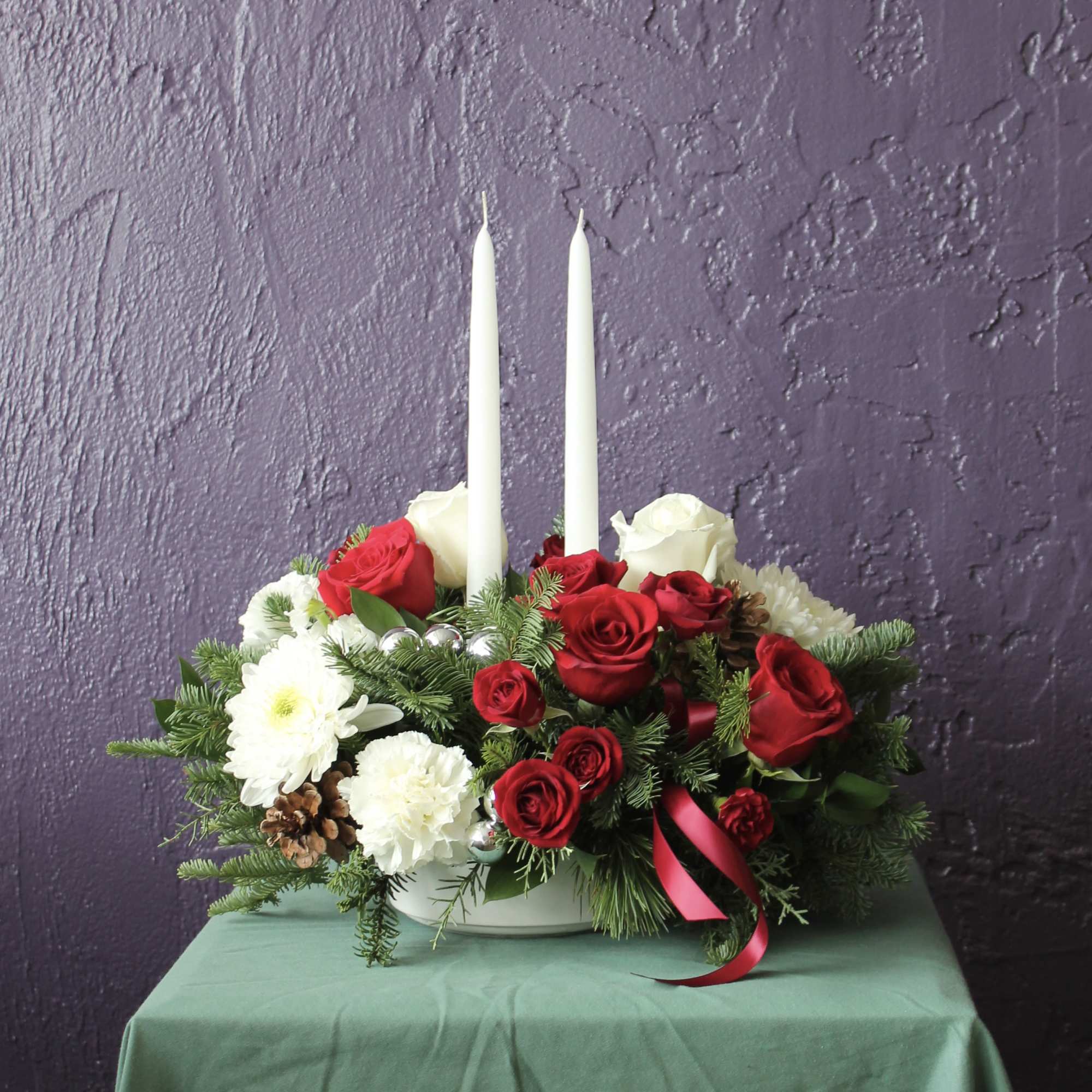 Christmas Spirit celebrates the season with rich textures and timeless elegance. Fresh