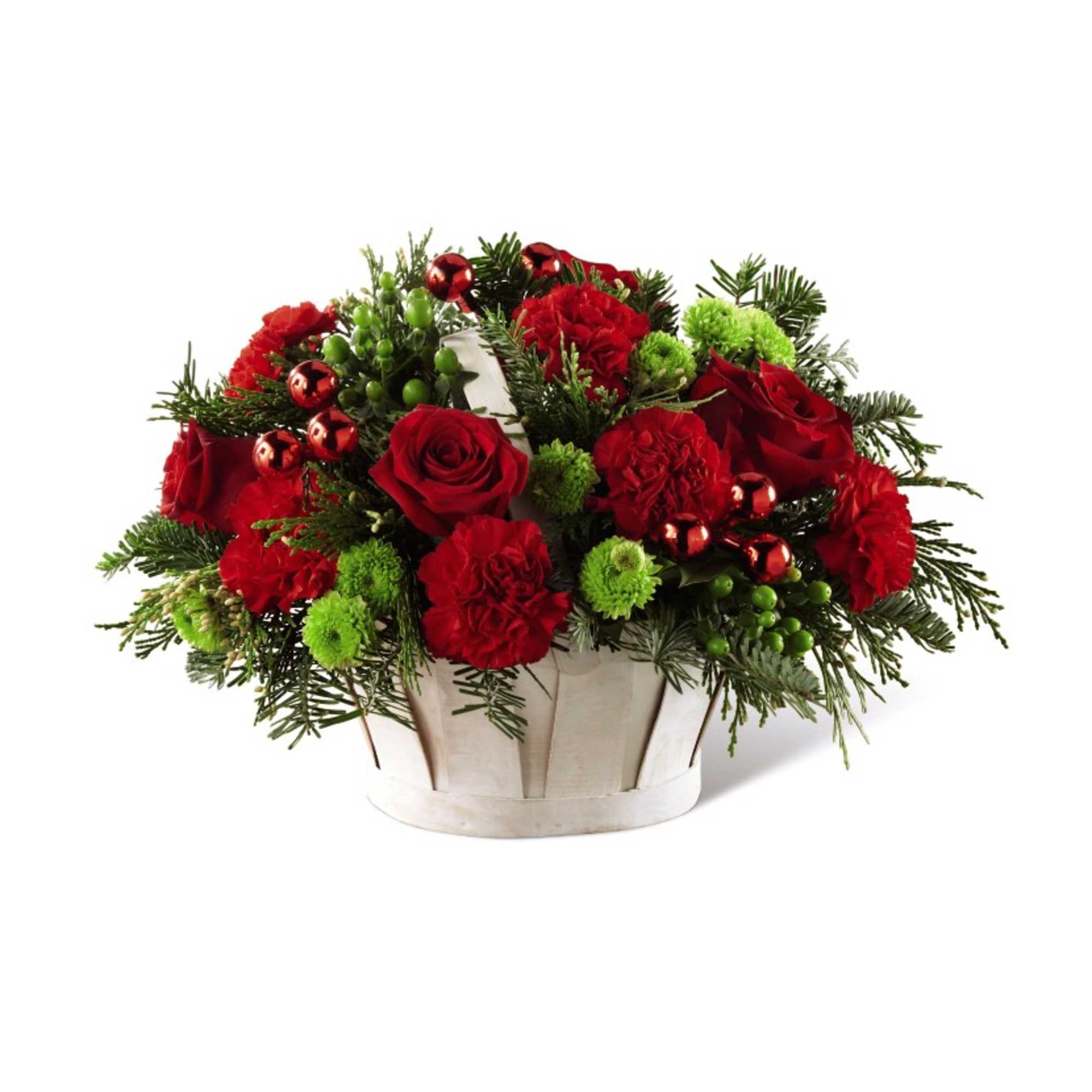 Appropriate for any occasion this time of year.  Flowers and basket