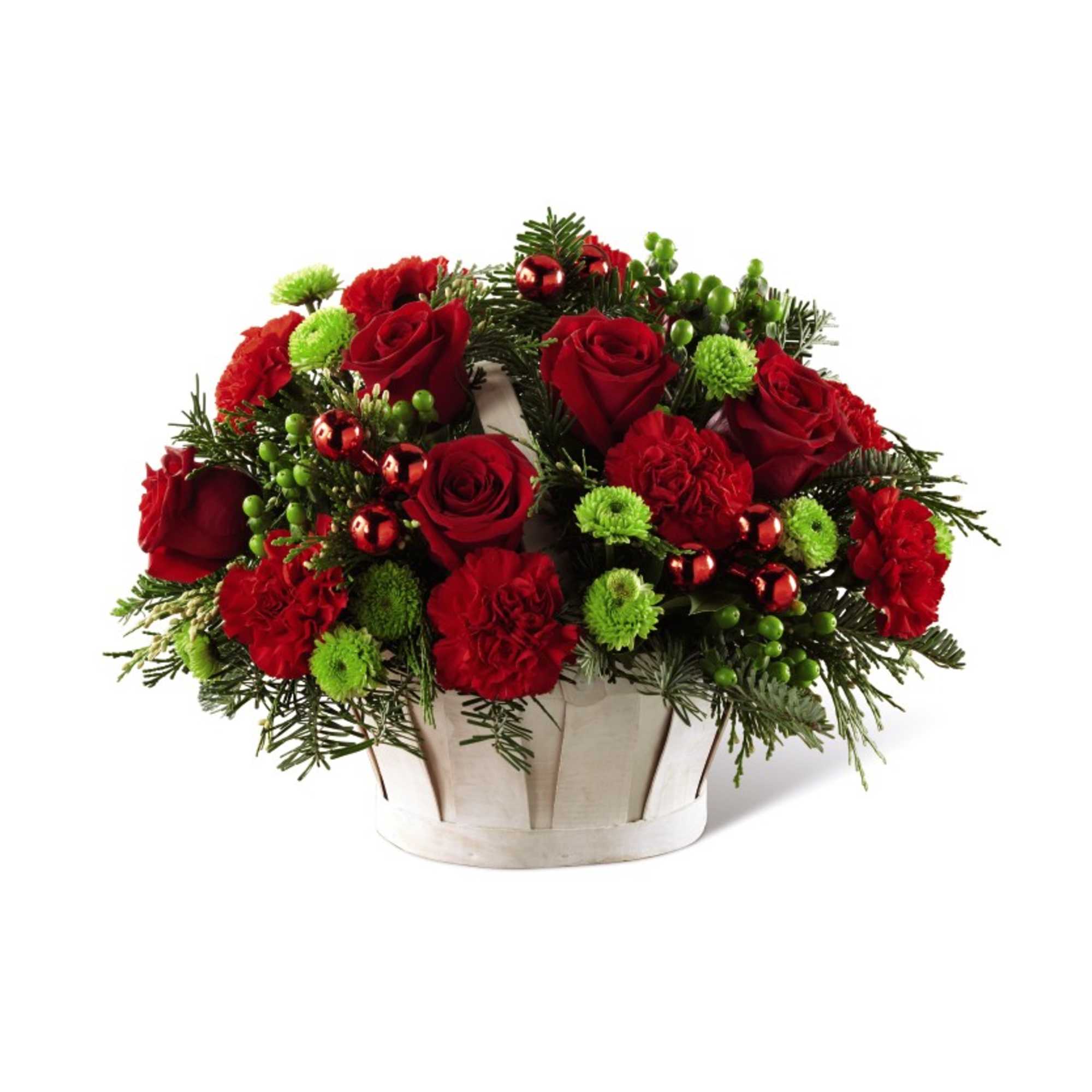 Appropriate for any occasion this time of year.  Flowers and basket