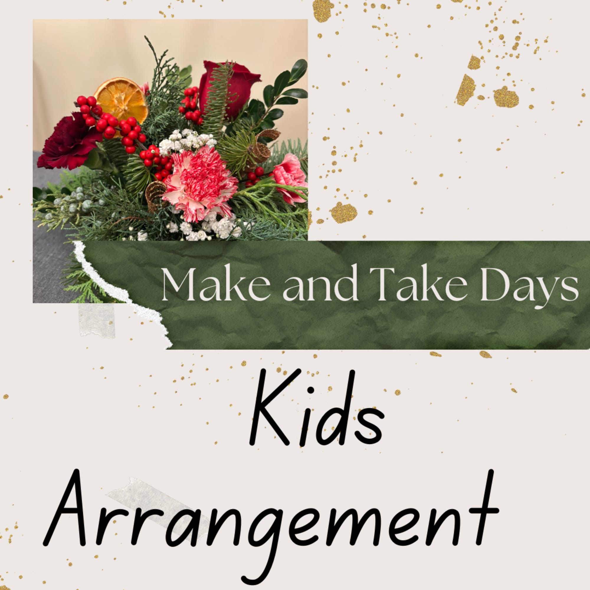 Kids love creating with nature arrangements!  Allow them to create something