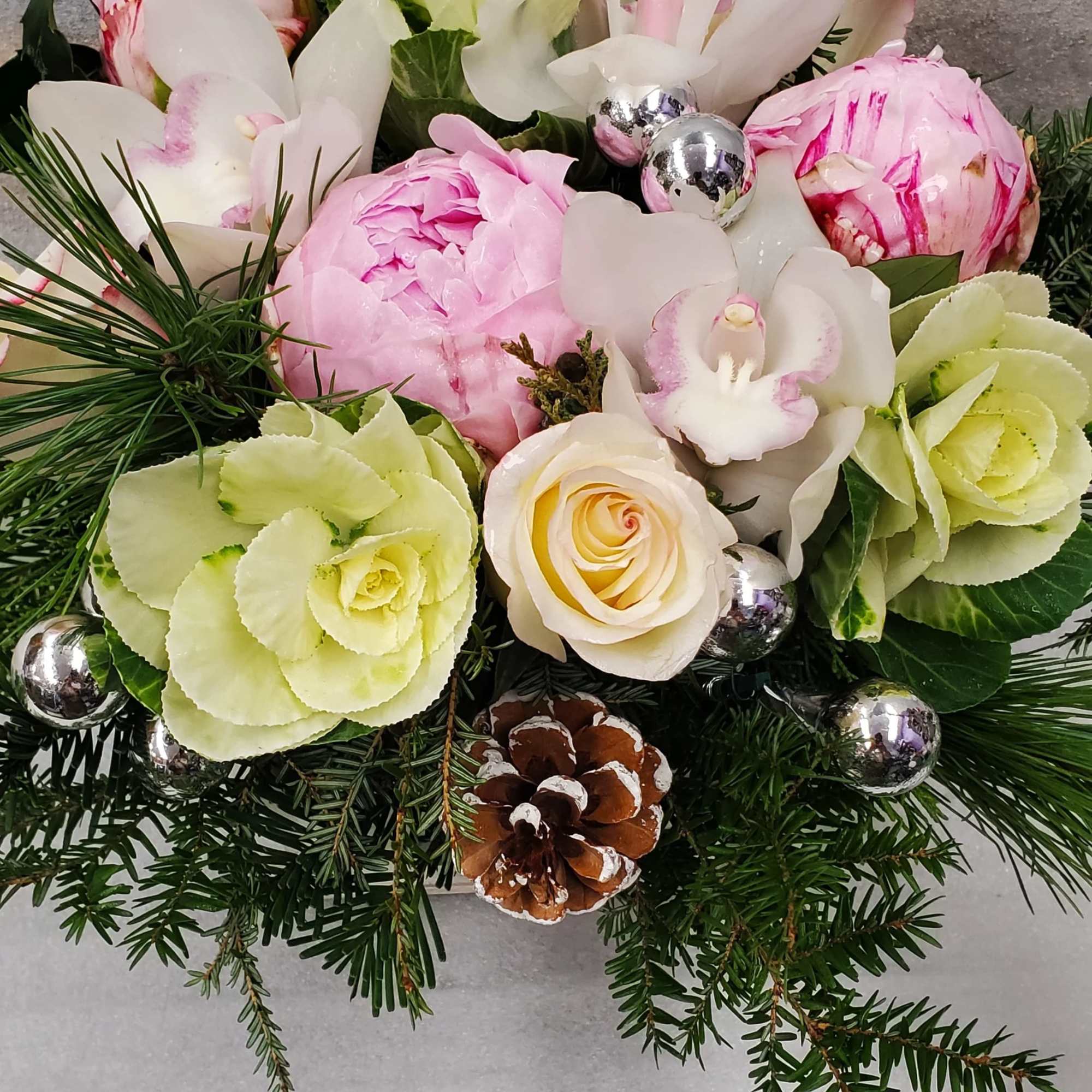 Winter in the white mountains, is in a lower wooden box. this