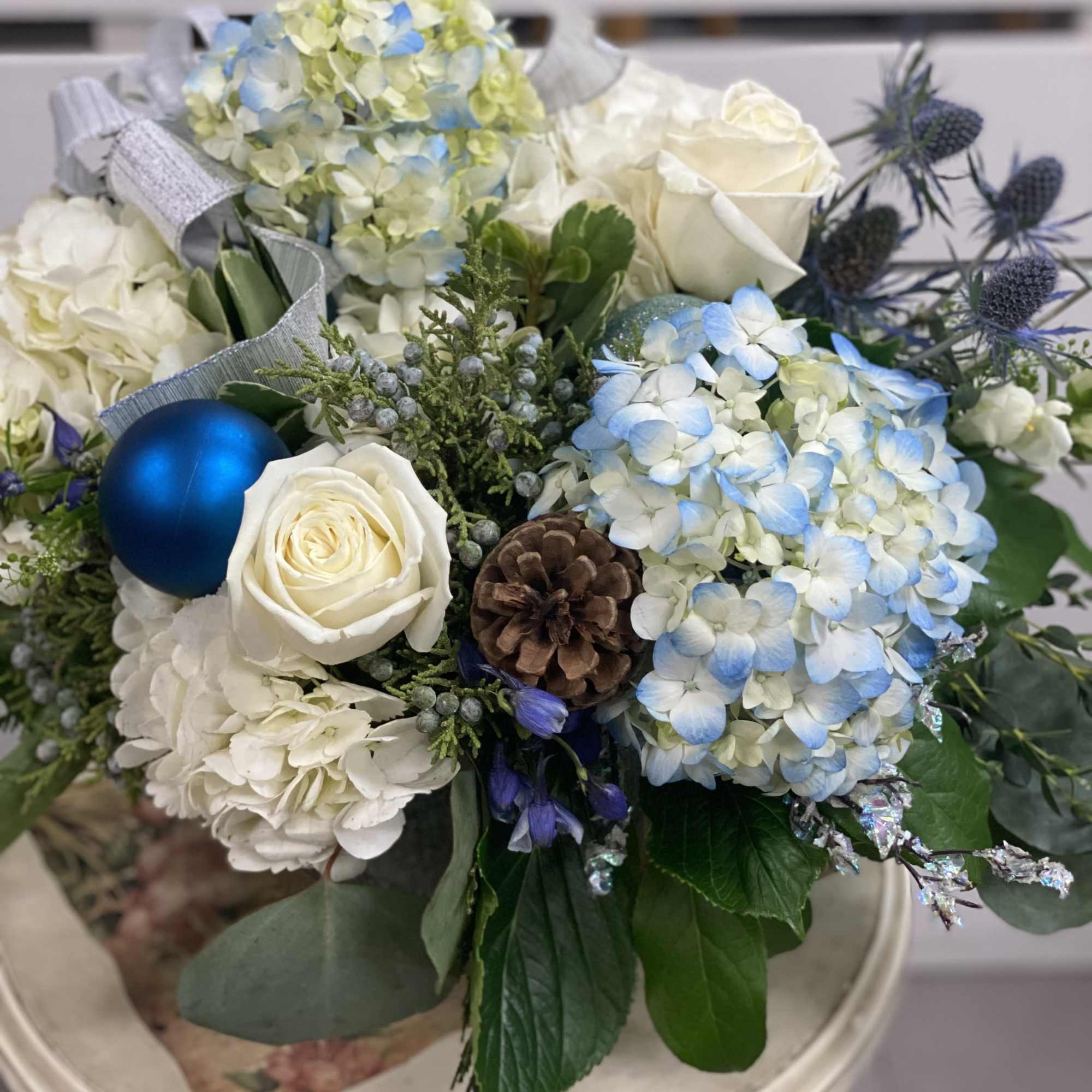 &ldquo;I&rsquo;ll have a blue Christmas without you&rdquo;&hellip; Beautiful blue and white hydrangeas