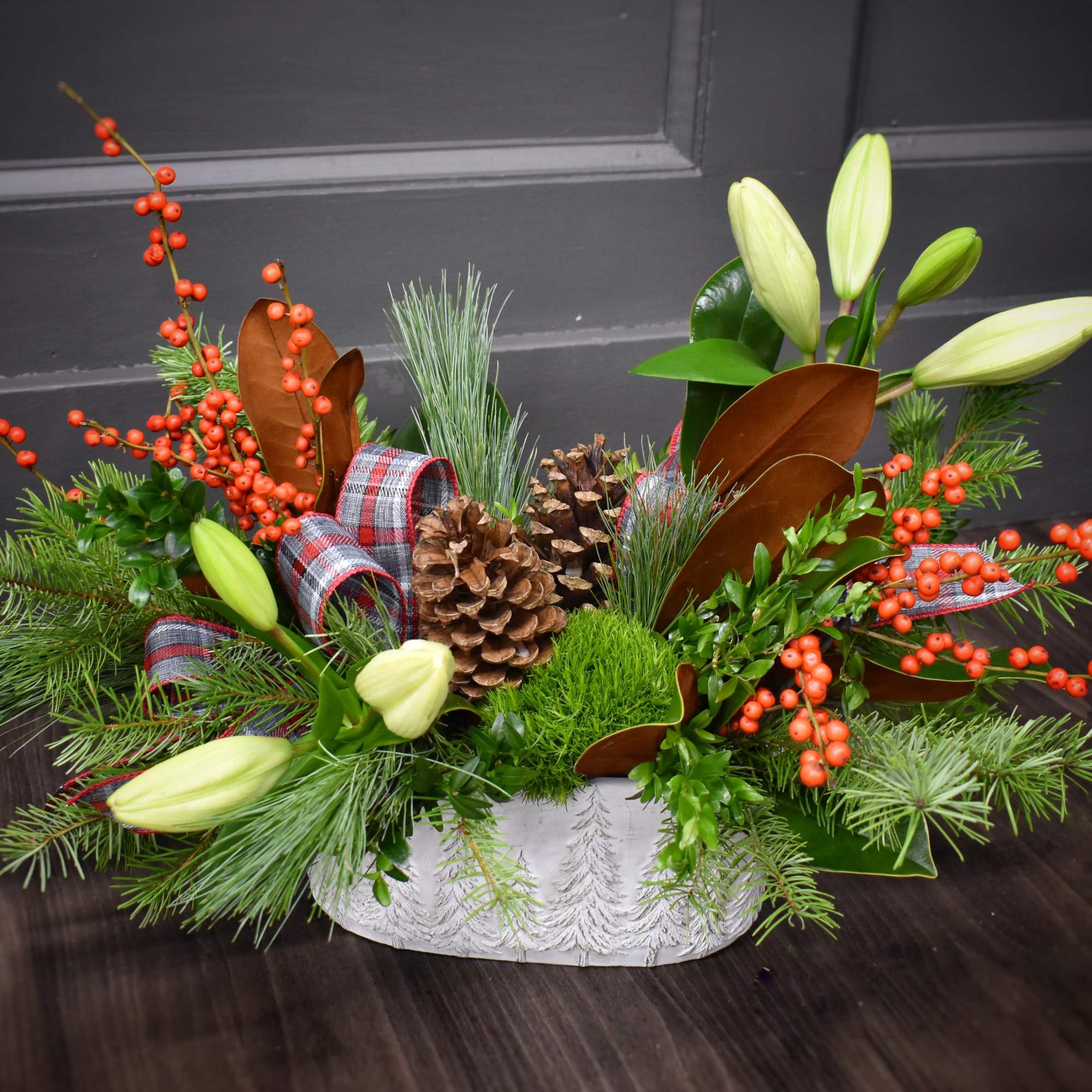 &quot;Over the river and through the woods.&quot; Wherever you&#039;re going, this arrangement