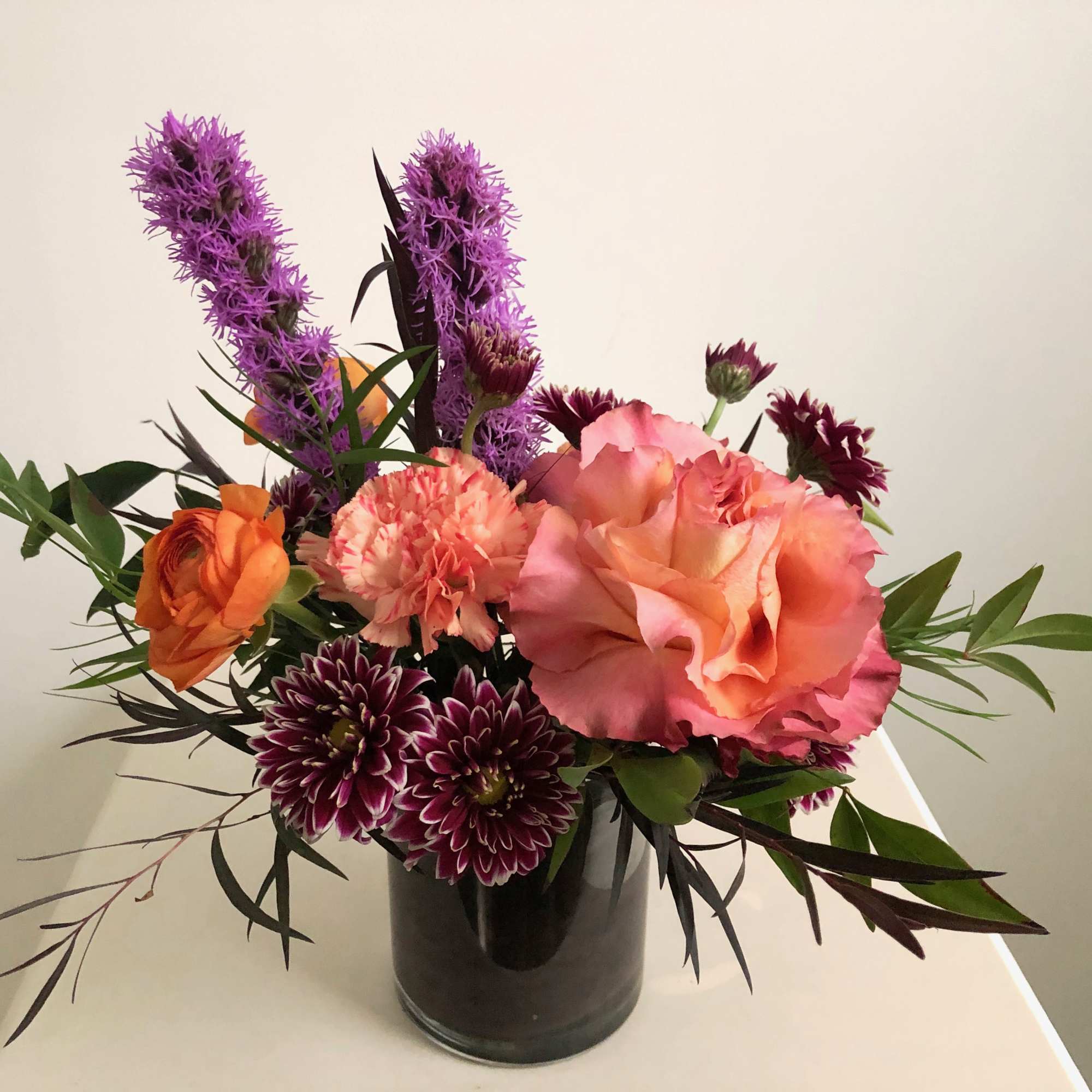 You are the Dancing Queen, wild and free! Vibrant orange and purple