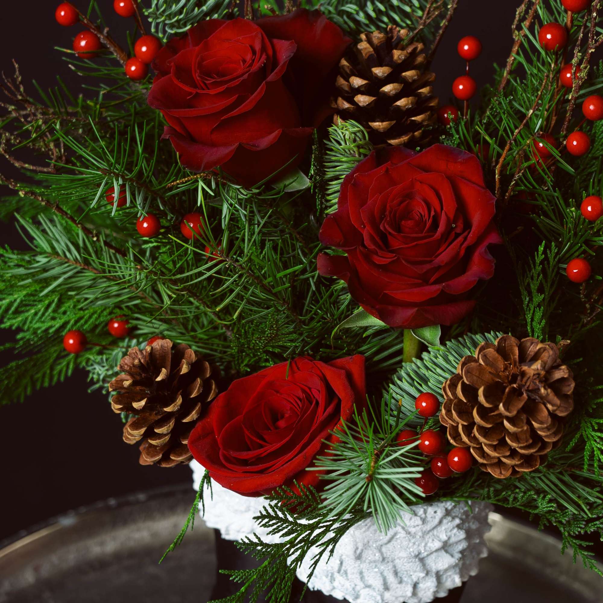 A festive wink wrapped in timeless holiday charm. SANTA BABY brings together