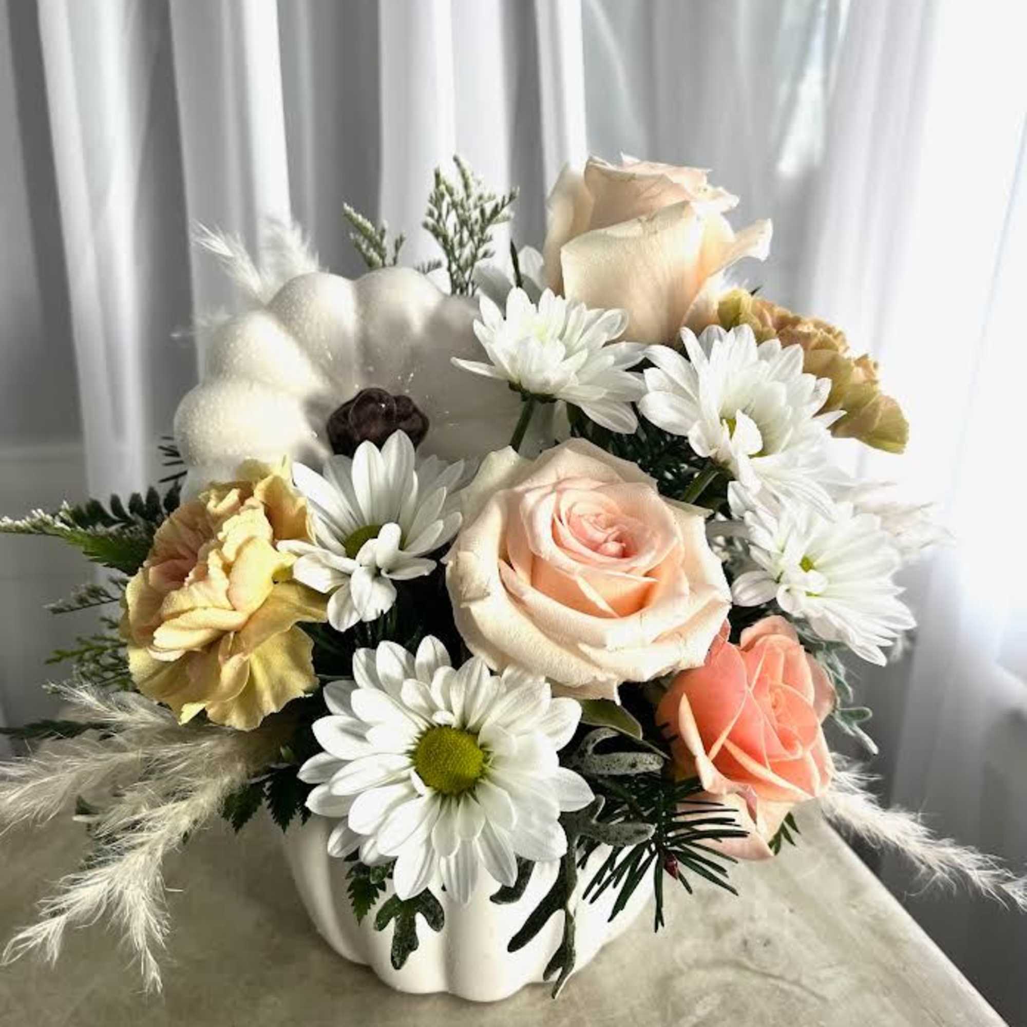 A sweet and subtle tribute ...the suns white rays softly hit the