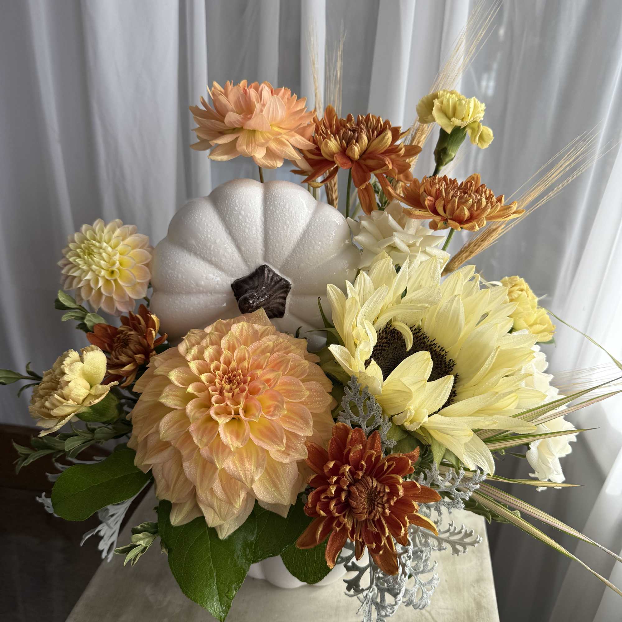 A sweet and subtle tribute ...the suns white rays softly hit the