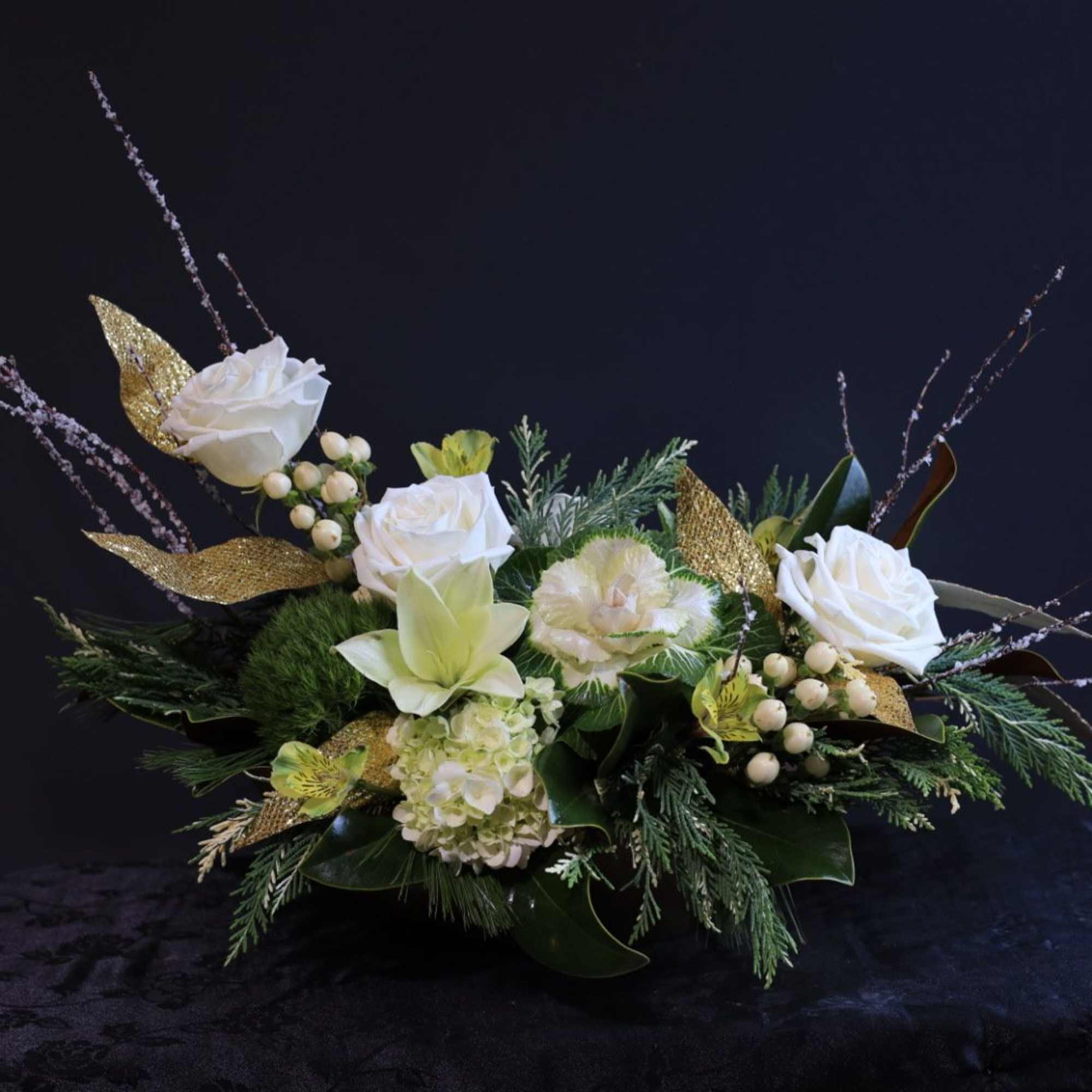 Wrap your heartfelt condolences in the quiet beauty of Winter&rsquo;s Blanket, a