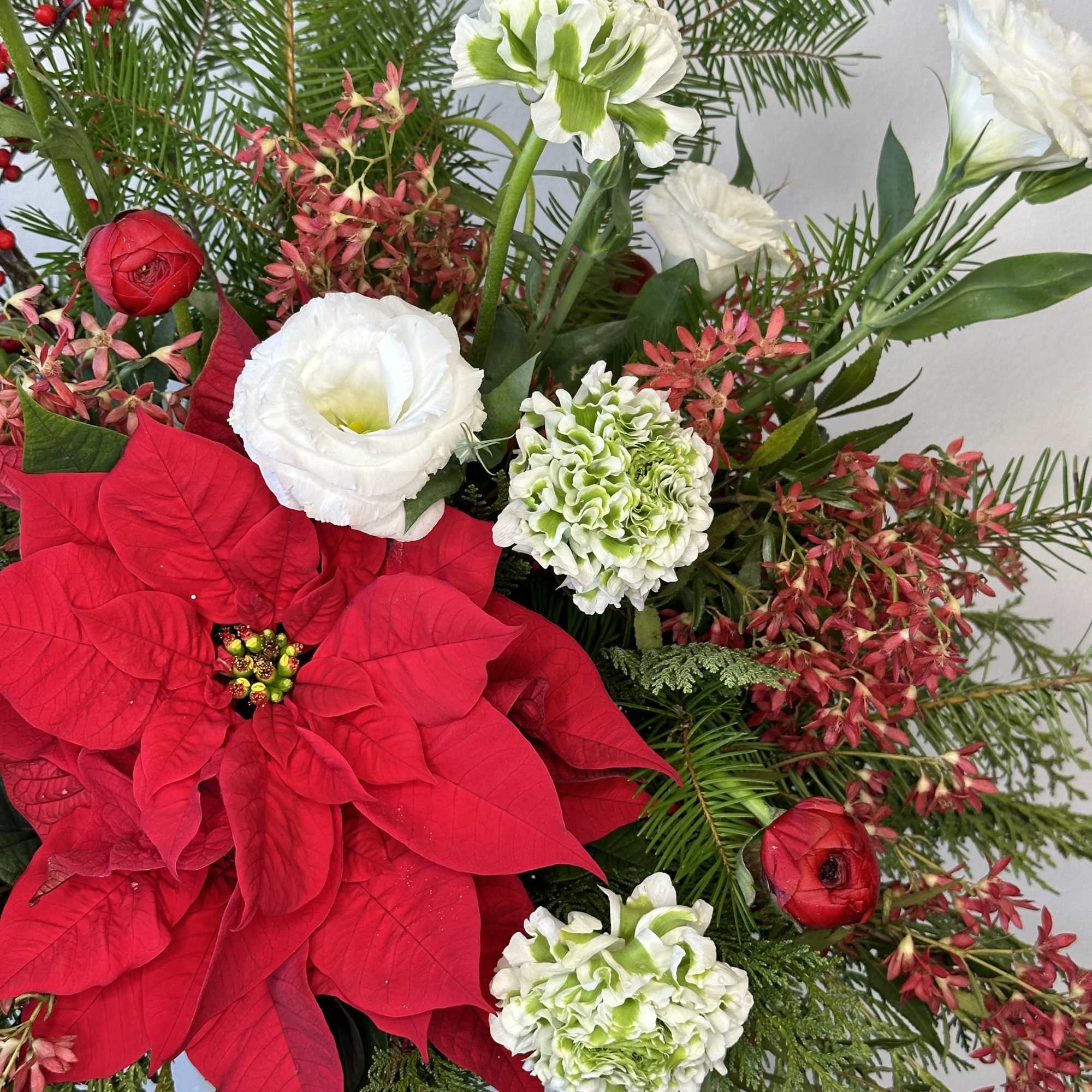 Celebrate the magic of the holidays with No&euml;l, a luxurious Christmas-themed floral