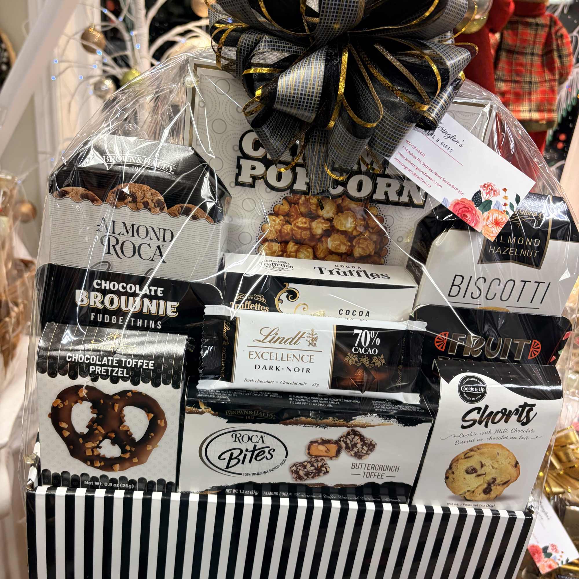 Assortment of gourmet treat items perfect gift idea for someone who has