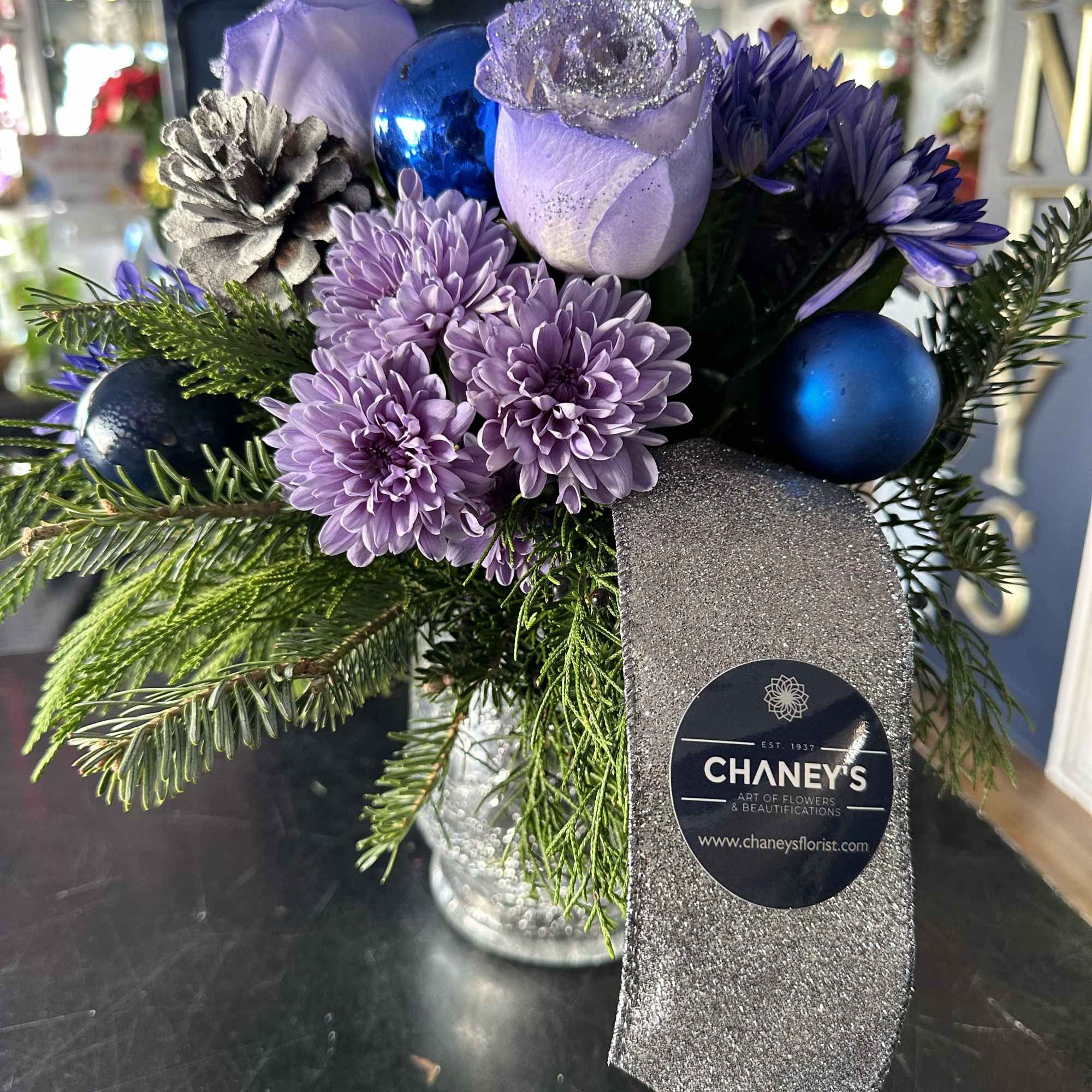 Unique blue &amp; silver color design. 