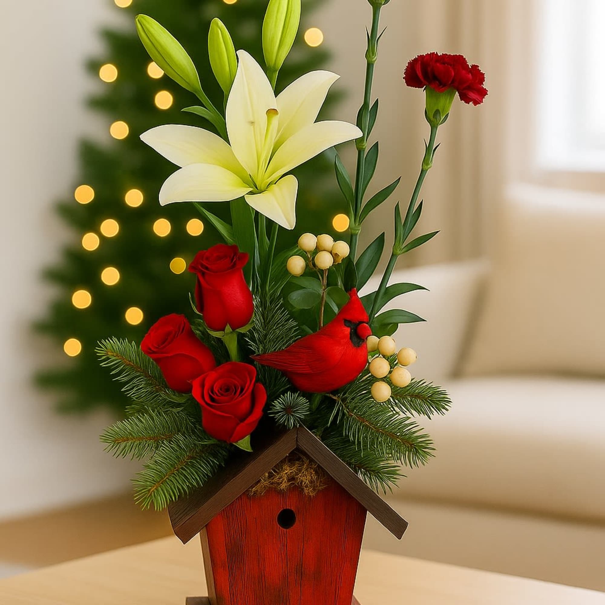 Holiday Re-Interpretation of a Classic:
A festive take, this design brings Christmas cheer