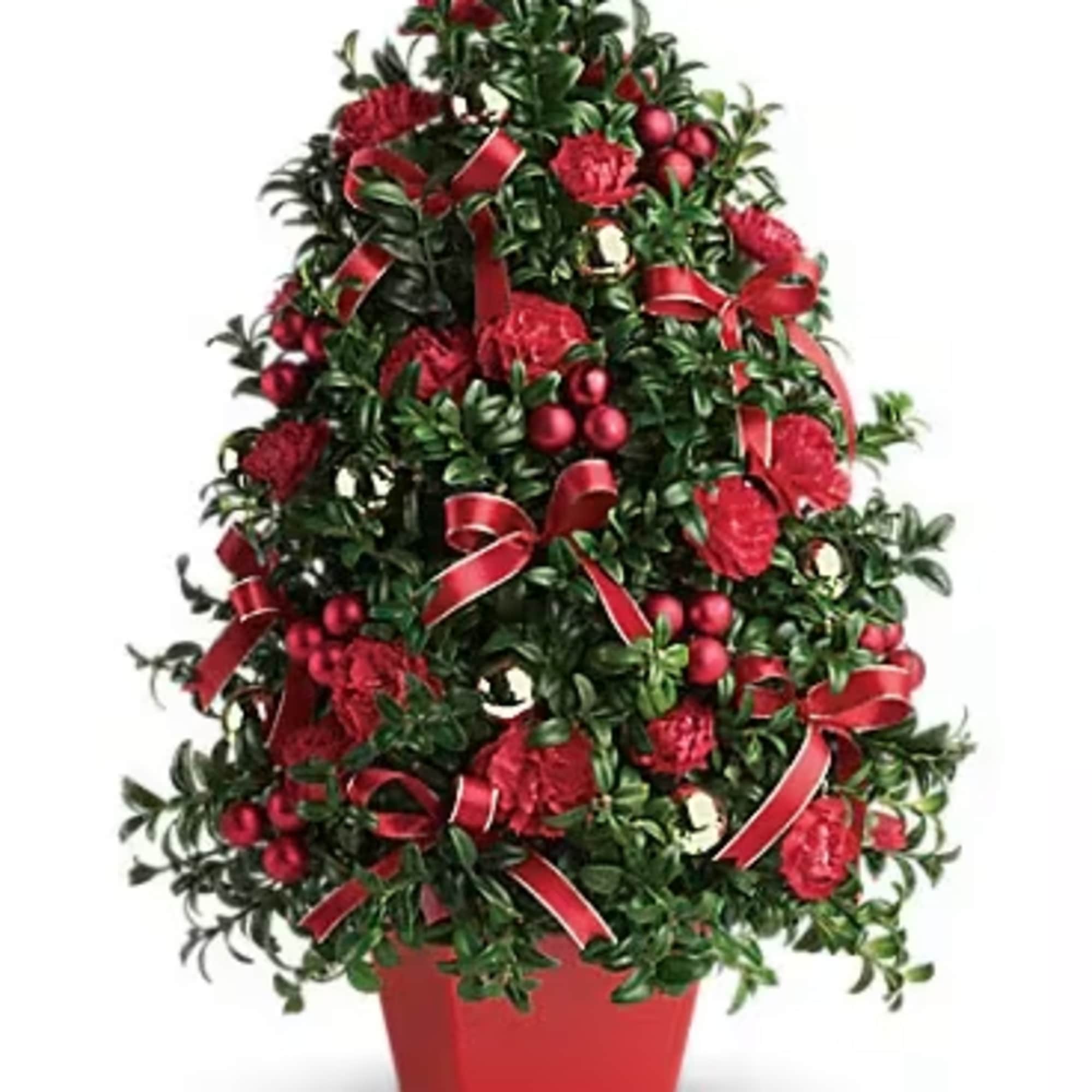 Don't let a lack of space dampen your spirits! This "tree" made