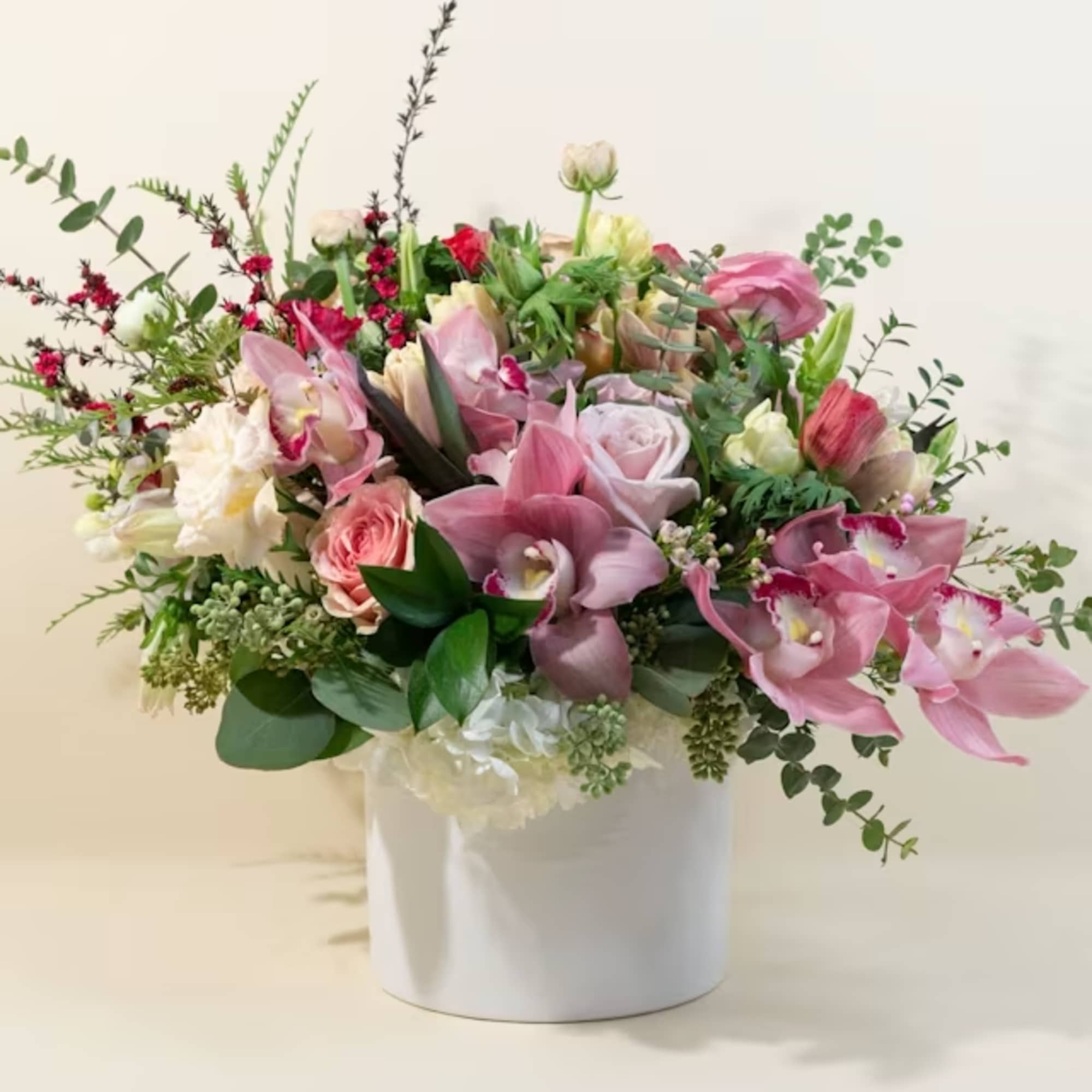 Eyes and hearts alike are drawn to this alluring and attractive arrangement