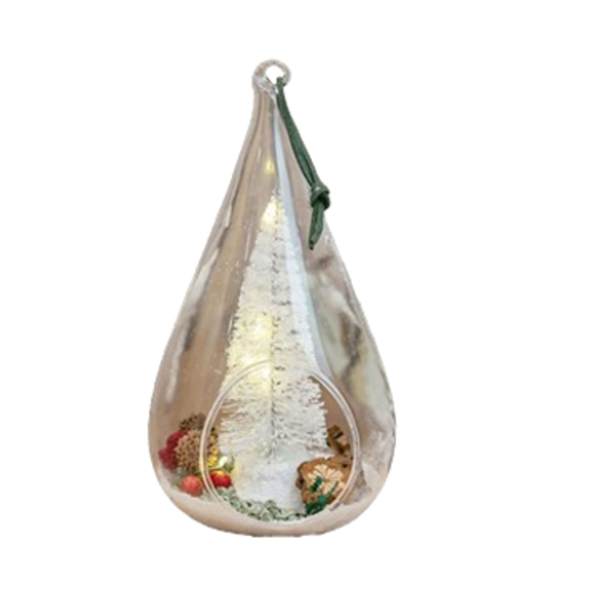 Introducing Holiday Morning - a stunning light-up ornament with an air plant