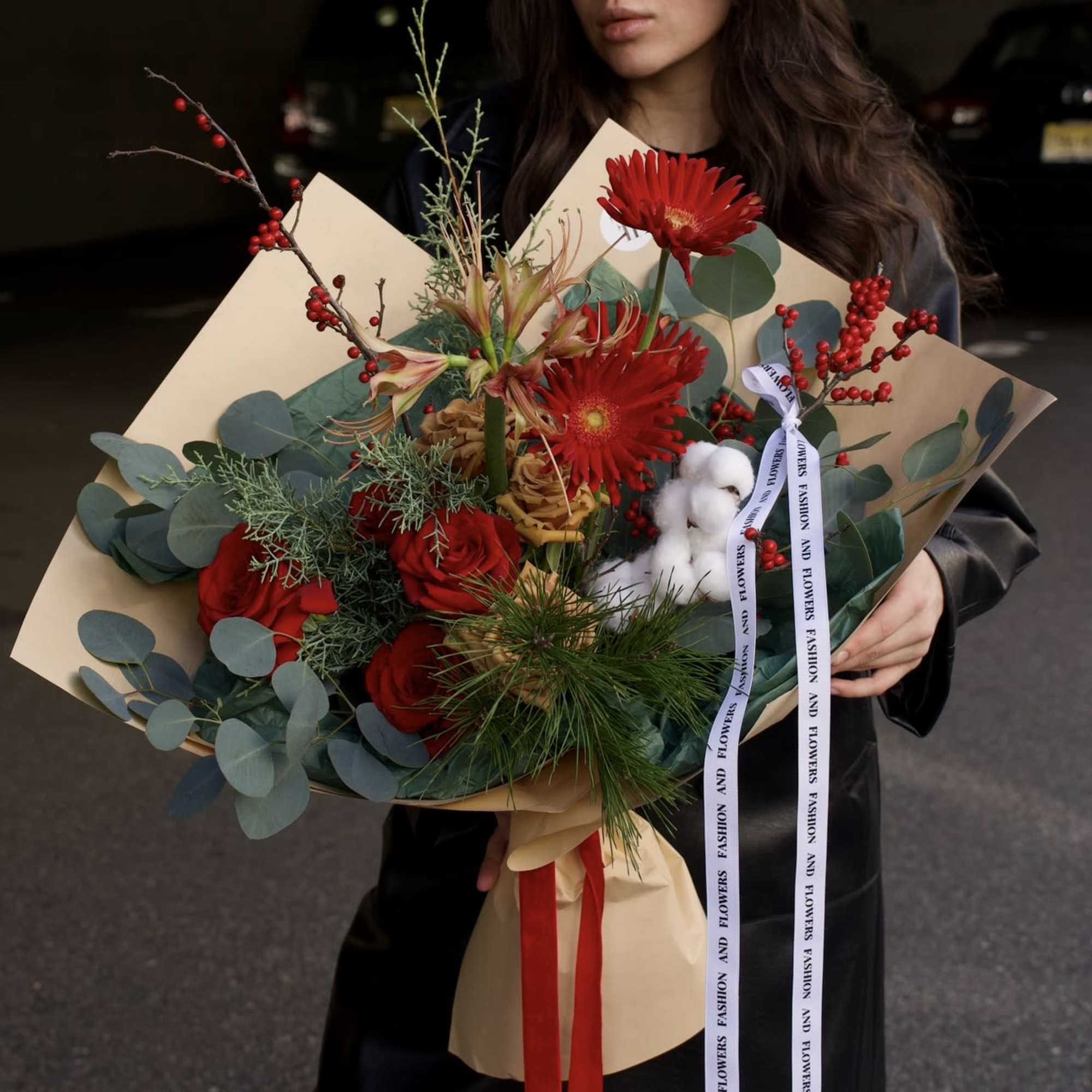 A beautifully balanced florist&rsquo;s choice bouquet offering more volume, texture, and visual