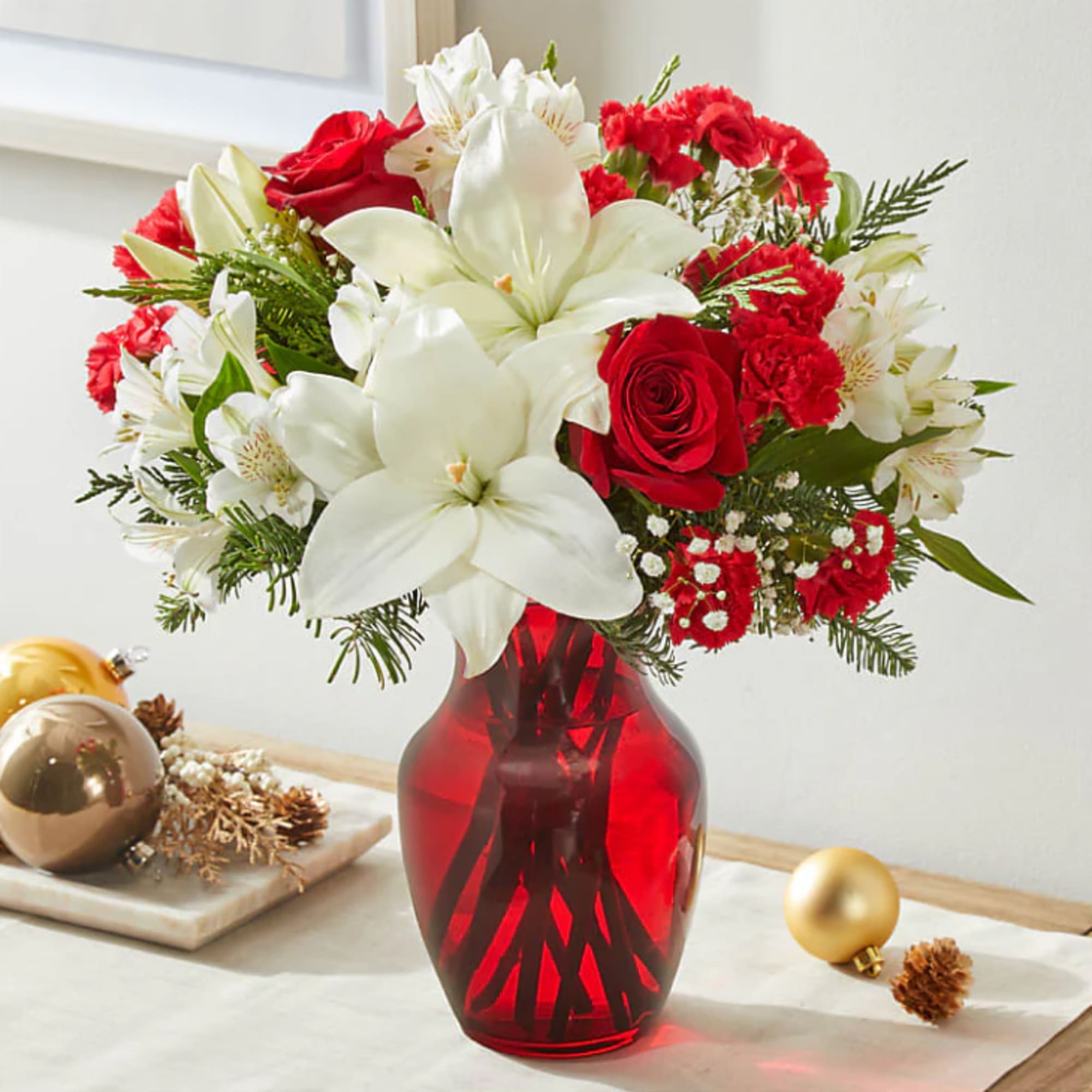 This ruby red stunner makes an excellent gift to spread joy and