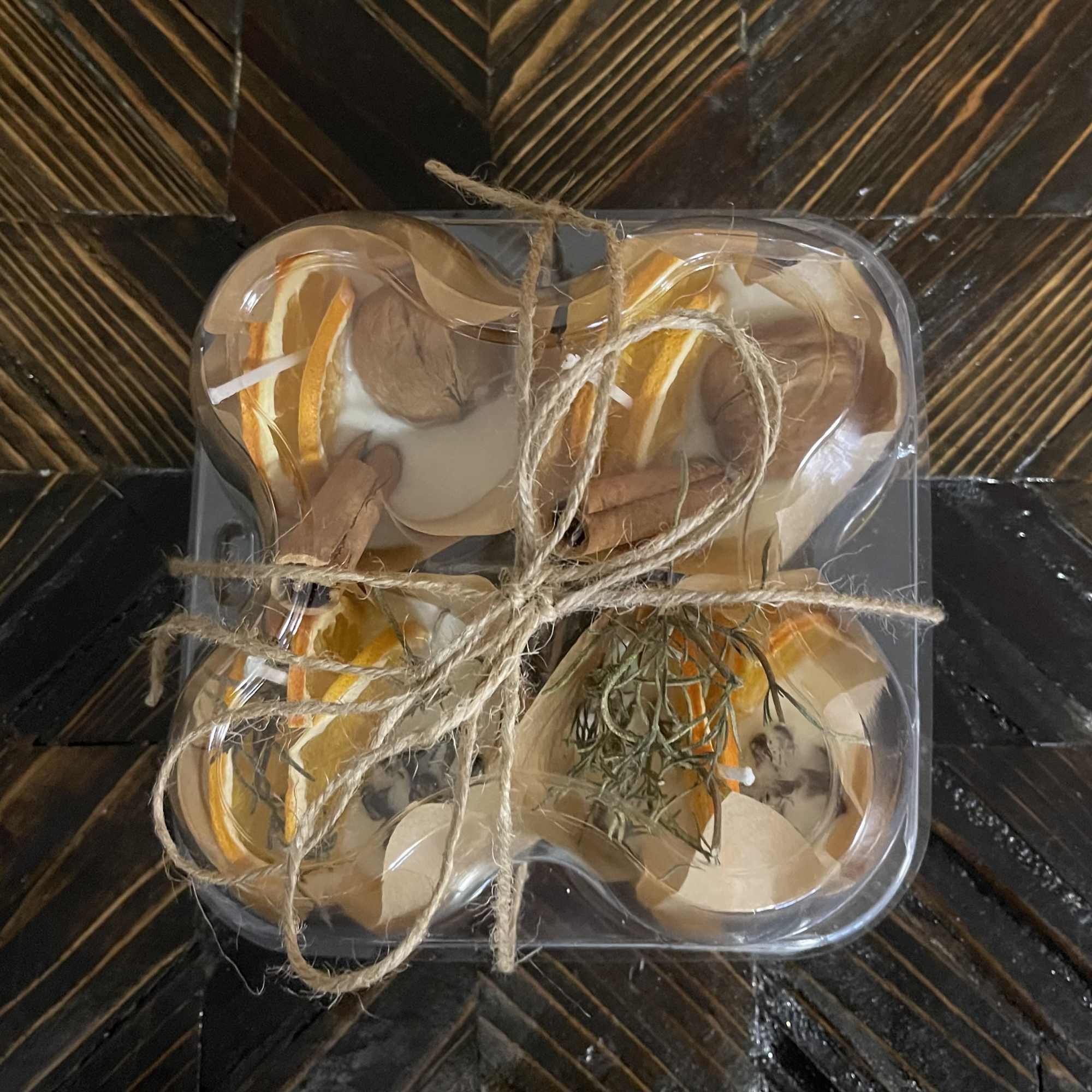 4-pack of natural fire starters for wood burning fireplaces, wood stoves or