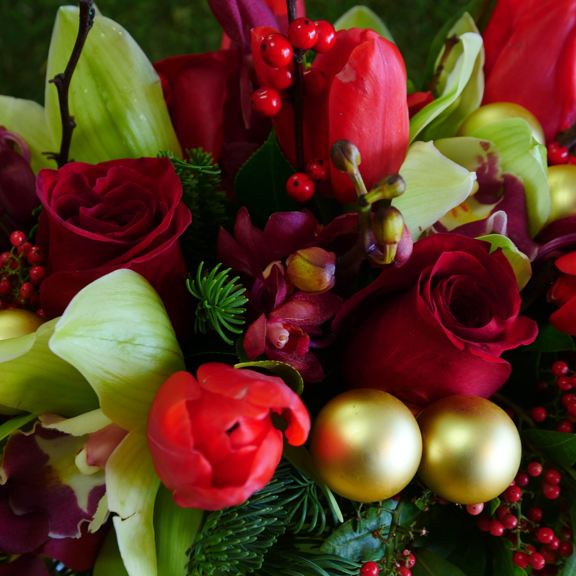 The holidays are here, and so is this elegant design featuring festive