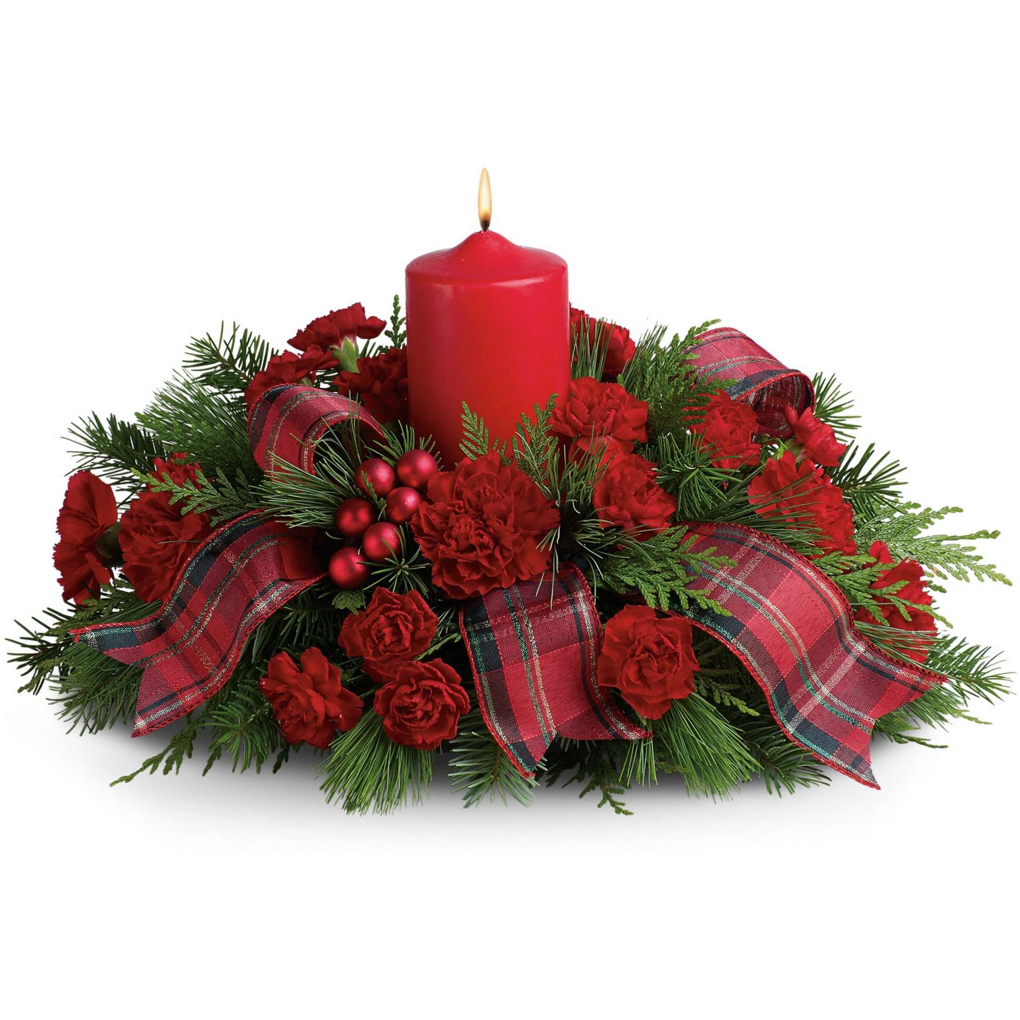 This beautiful arrangement is the perfect way to celebrate the holidays with
