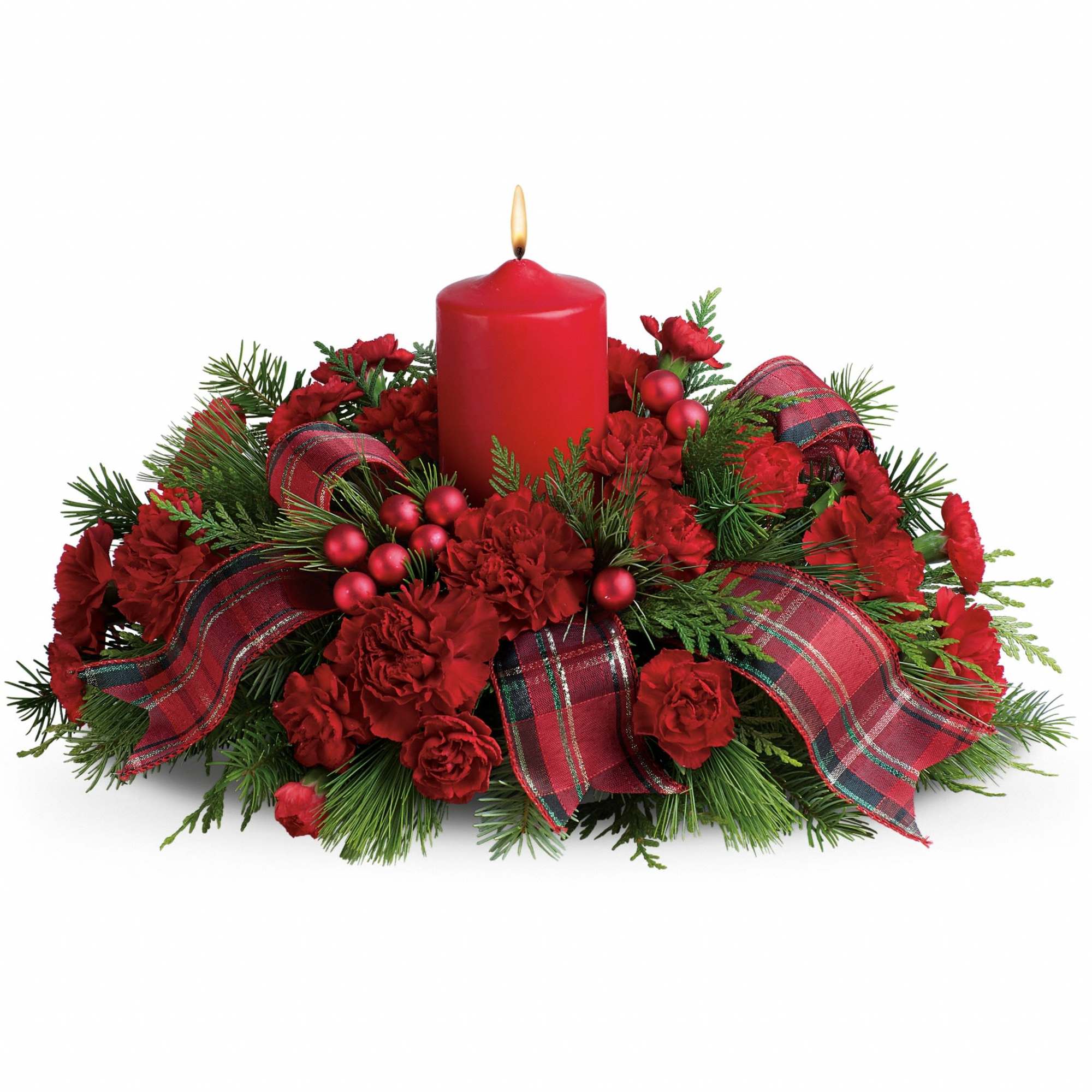 This beautiful arrangement is the perfect way to celebrate the holidays with