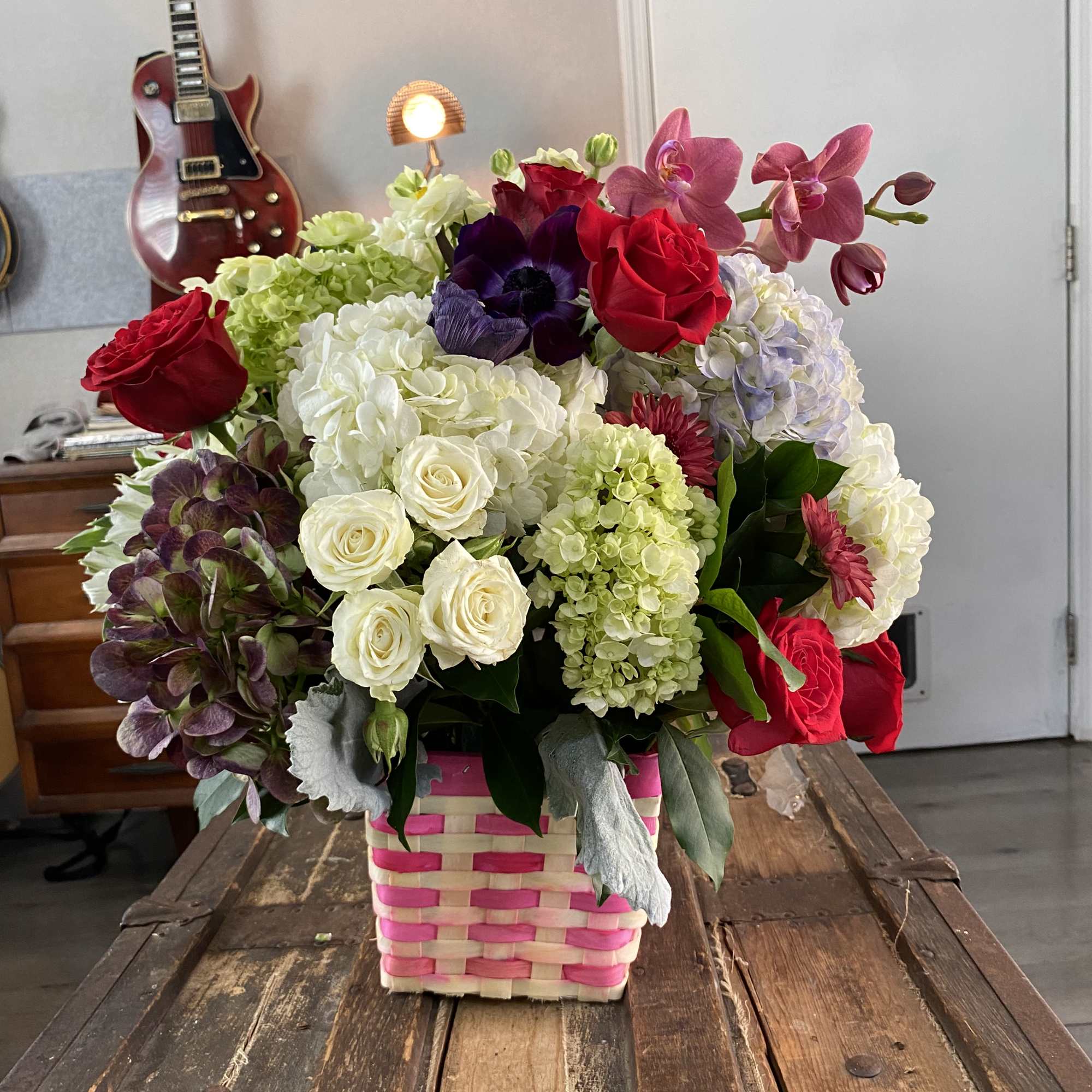 Big  hydrangeas basket