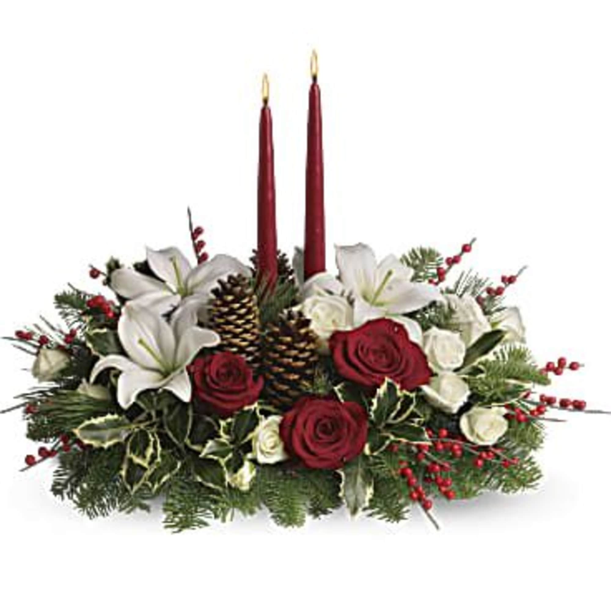 Your wishes for a classic Christmas centerpiece have come true! This elegant